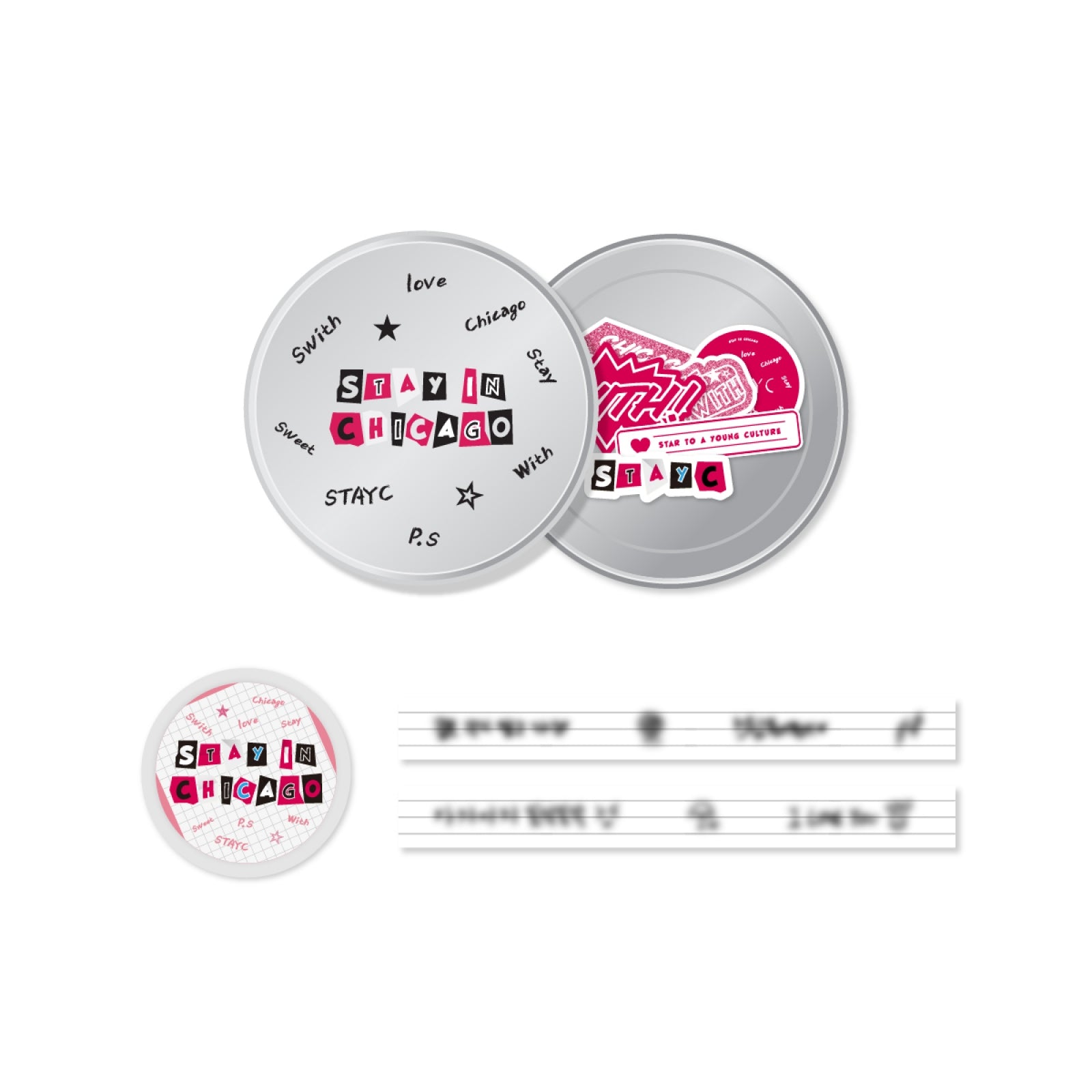 STAYC - 06 Diary Deco Set / 2022 STAY IN CHICAGO POP-UP STORE