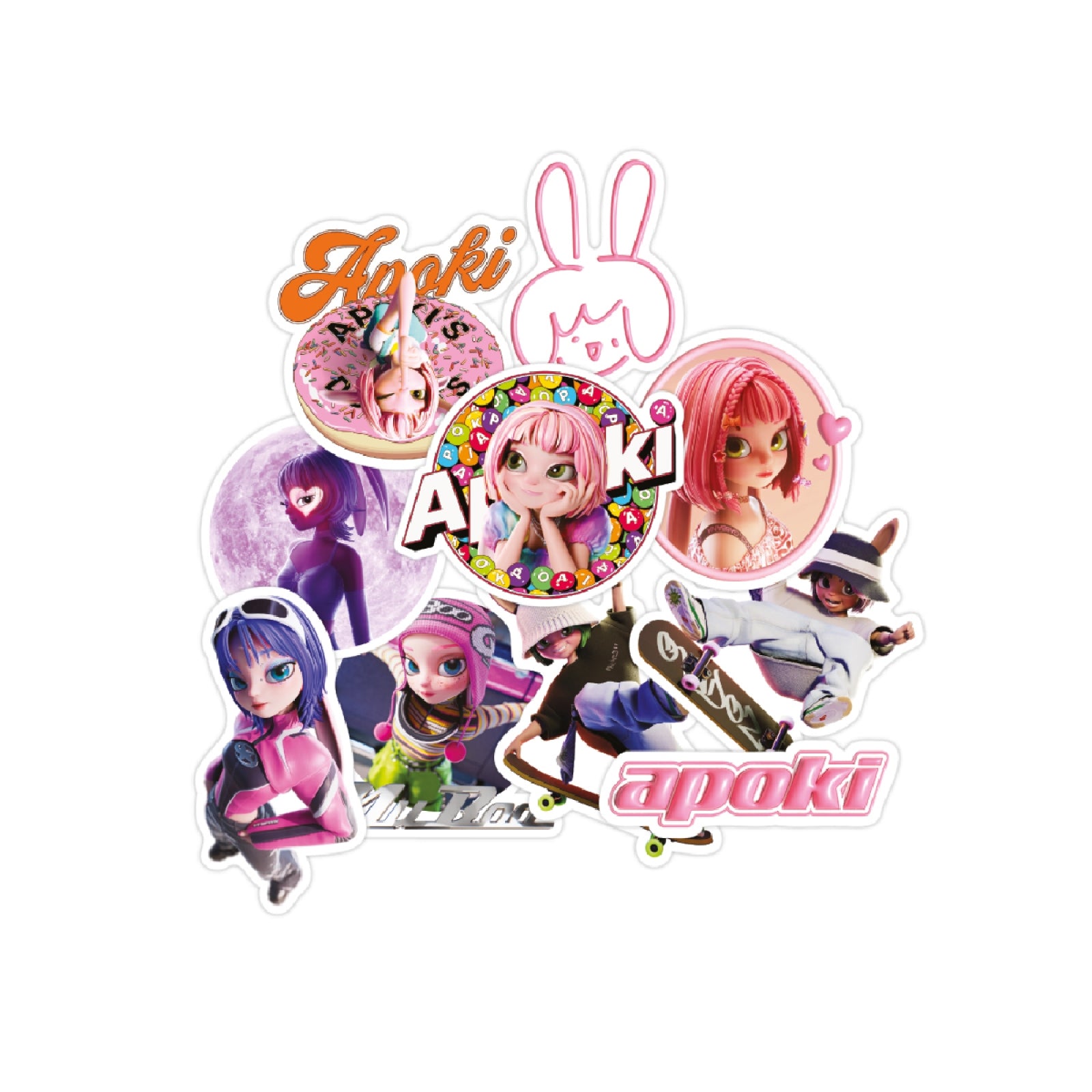 APOKI - 02 Sticker Set / 2024 APOKI POP-UP STORE OFFICIAL MD