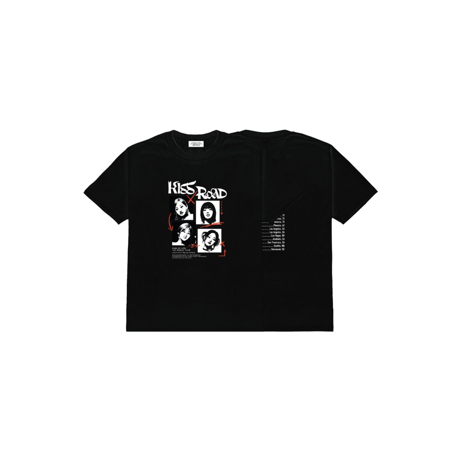 KISS OF LIFE - 09 T-shirt / 1ST WORLD TOUR [KISS ROAD In Seoul]