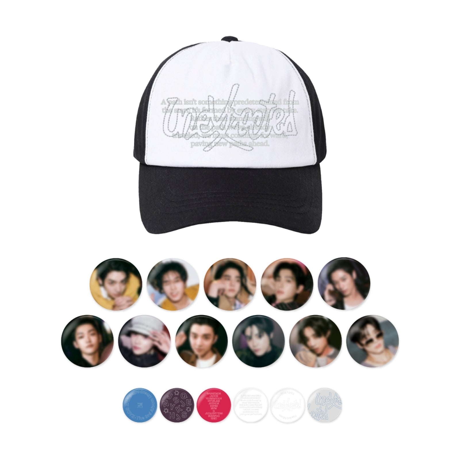 THE BOYZ - 02 Ball Cap & Pin Button Set / The 3rd Album 'Unexpected' POP-UP STORE
