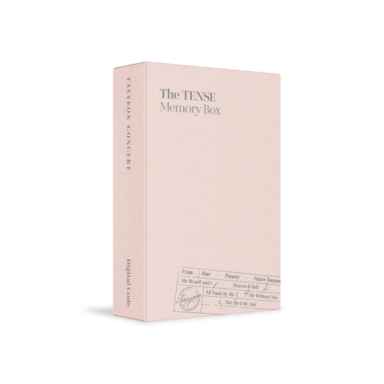 TAEYEON CONCERT The TENSE Memory Box Digital Code