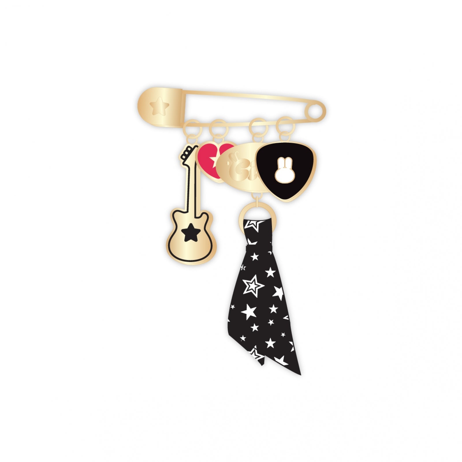 YUQI - 17 GIGI Pin Brooch / 1st Single Album [Motivation] POP-UP MD