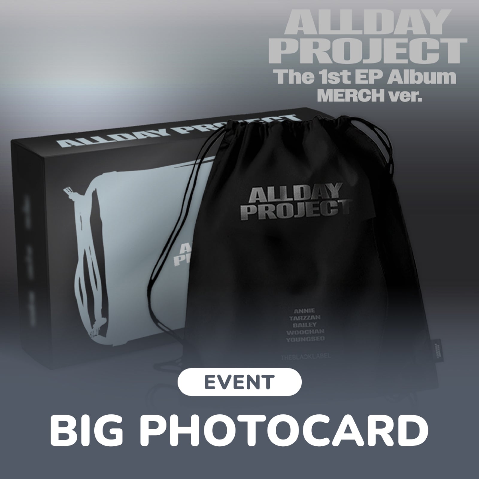 [Pre-order/Event] ALLDAY PROJECT - The 1st EP Album 'ALLDAY PROJECT' (MERCH ver.) (DRAWSTRING BAG ver.)