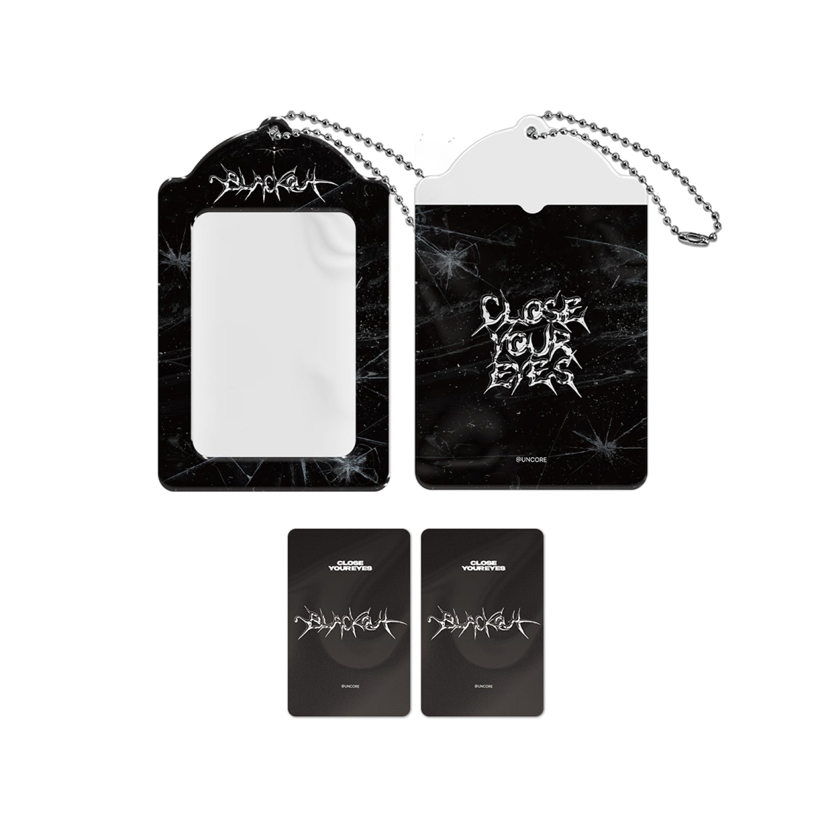 [Pre-order] CLOSE YOUR EYES - 06 [blackout] PVC Photocard Holder / 2025 The 3rd Mini Album [blackout] OFFICIAL MD