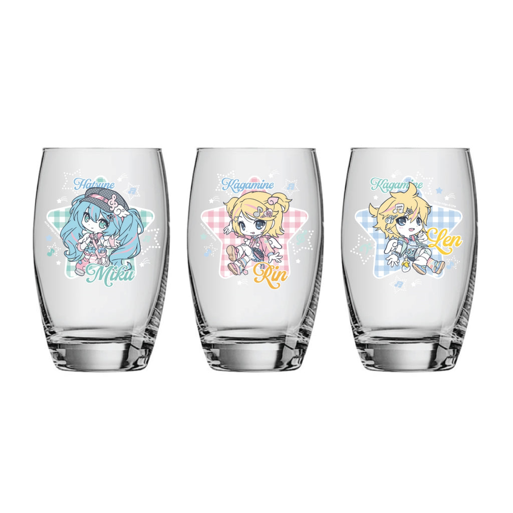 [5/20 Release] MIKU & RIN & LEN - 23 Glass Cup / MIKU & RIN & LEN OFFICIAL POP-U - 2