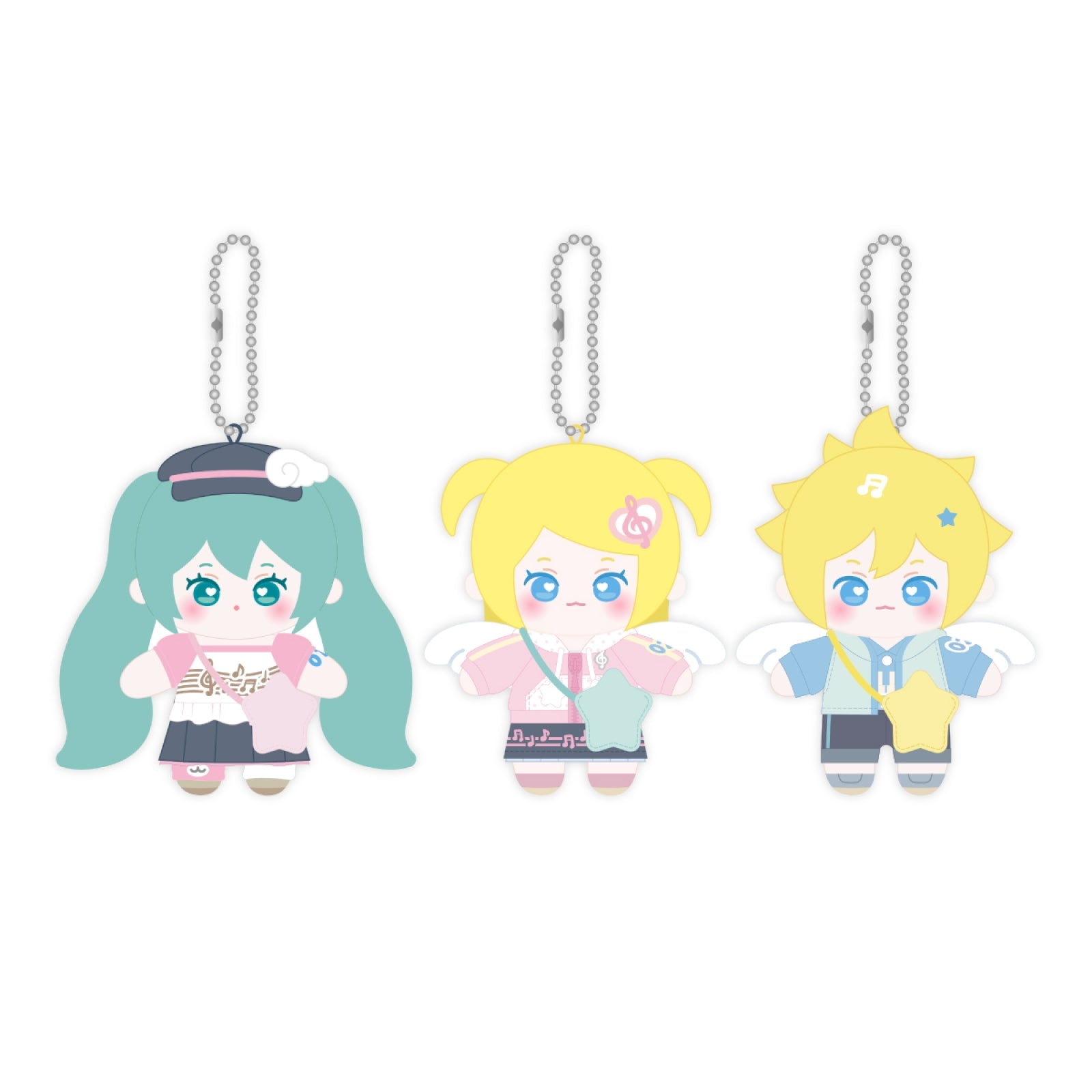 [5/20 Release] MIKU & RIN & LEN - 08 10CM Mascot Doll Keyring / MIKU & RIN & LEN