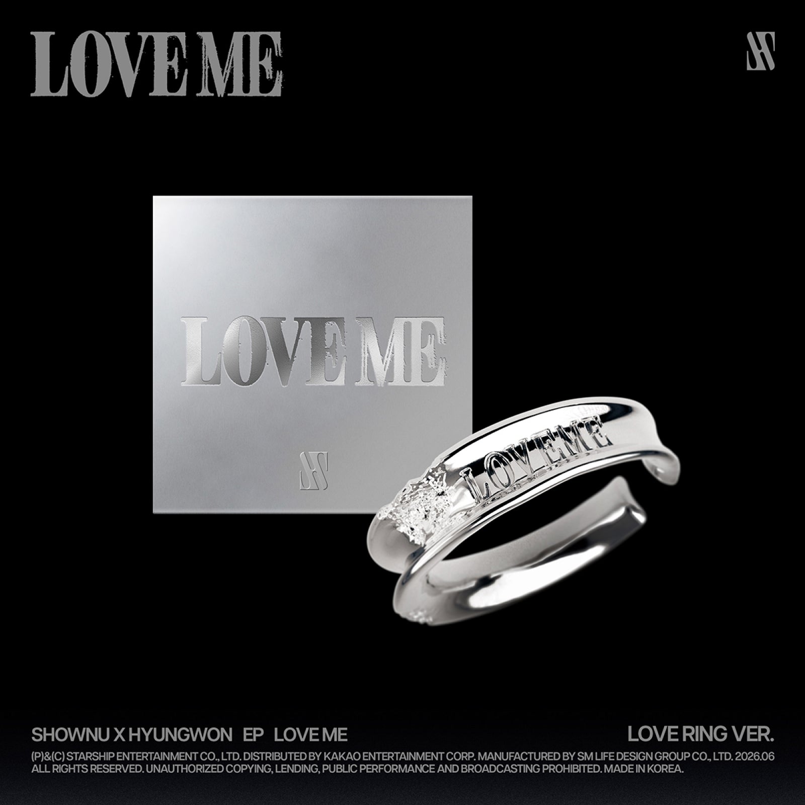 [Pre-order] SHOWNU X HYUNGWON - LOVE ME / EP Album (LOVE RING VER.) (Limited Edi