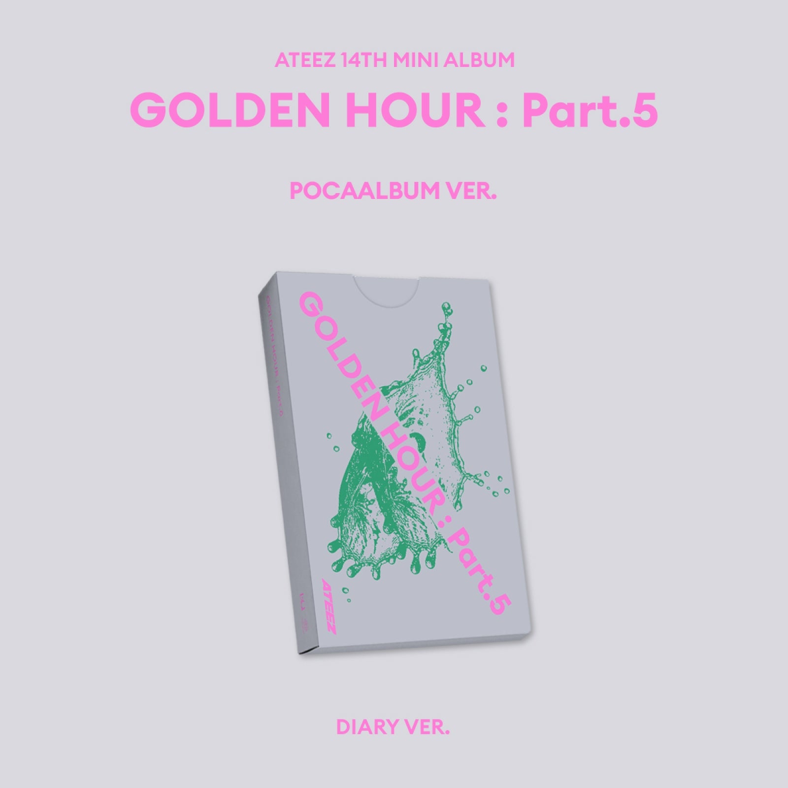 [Pre-order] ATEEZ - GOLDEN HOUR : Part.5 / 14th Mini Album (POCAALBUM) (Diary Ve