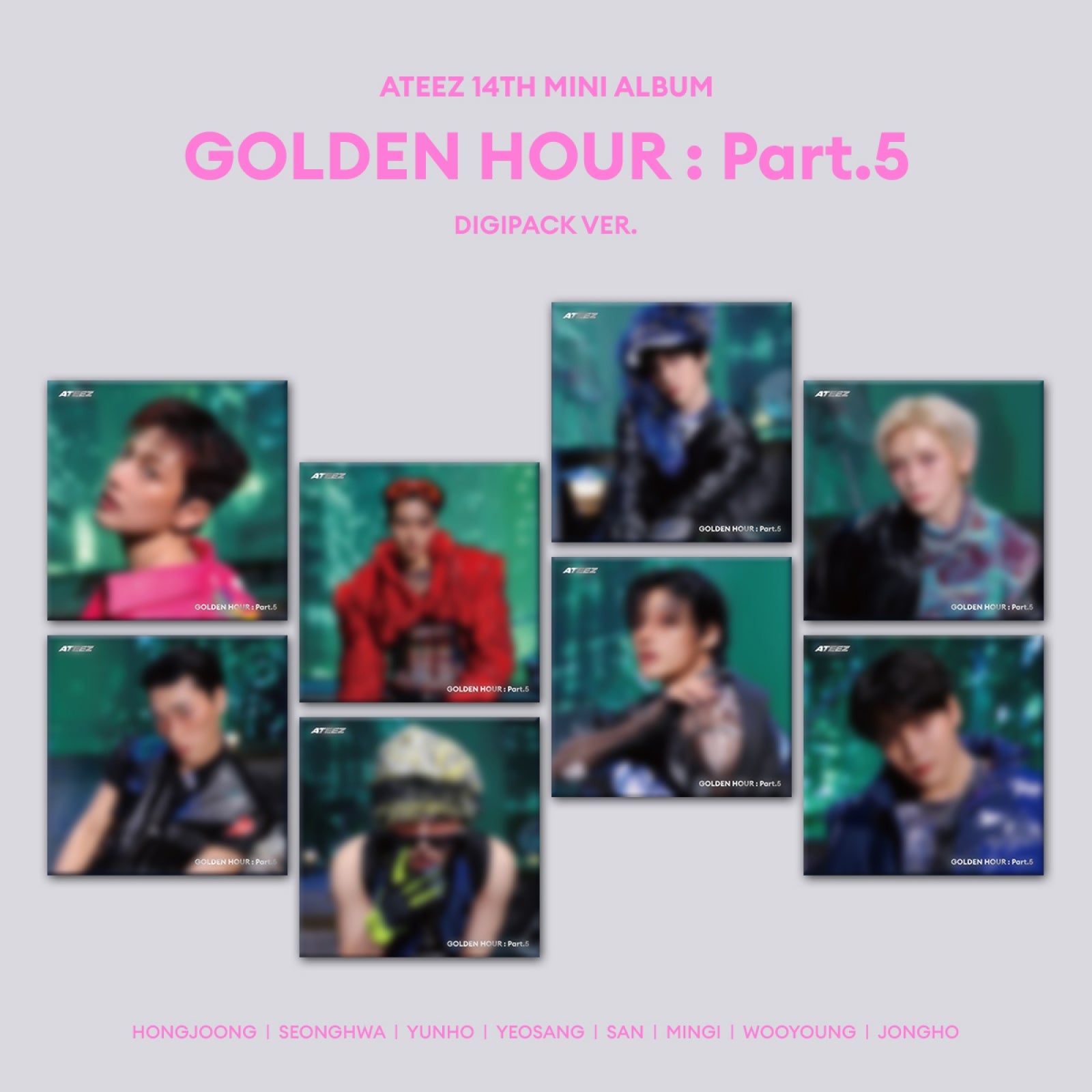 [Pre-order] ATEEZ - GOLDEN HOUR : Part.5 / 14th Mini Album (DIGIPACK VER.)