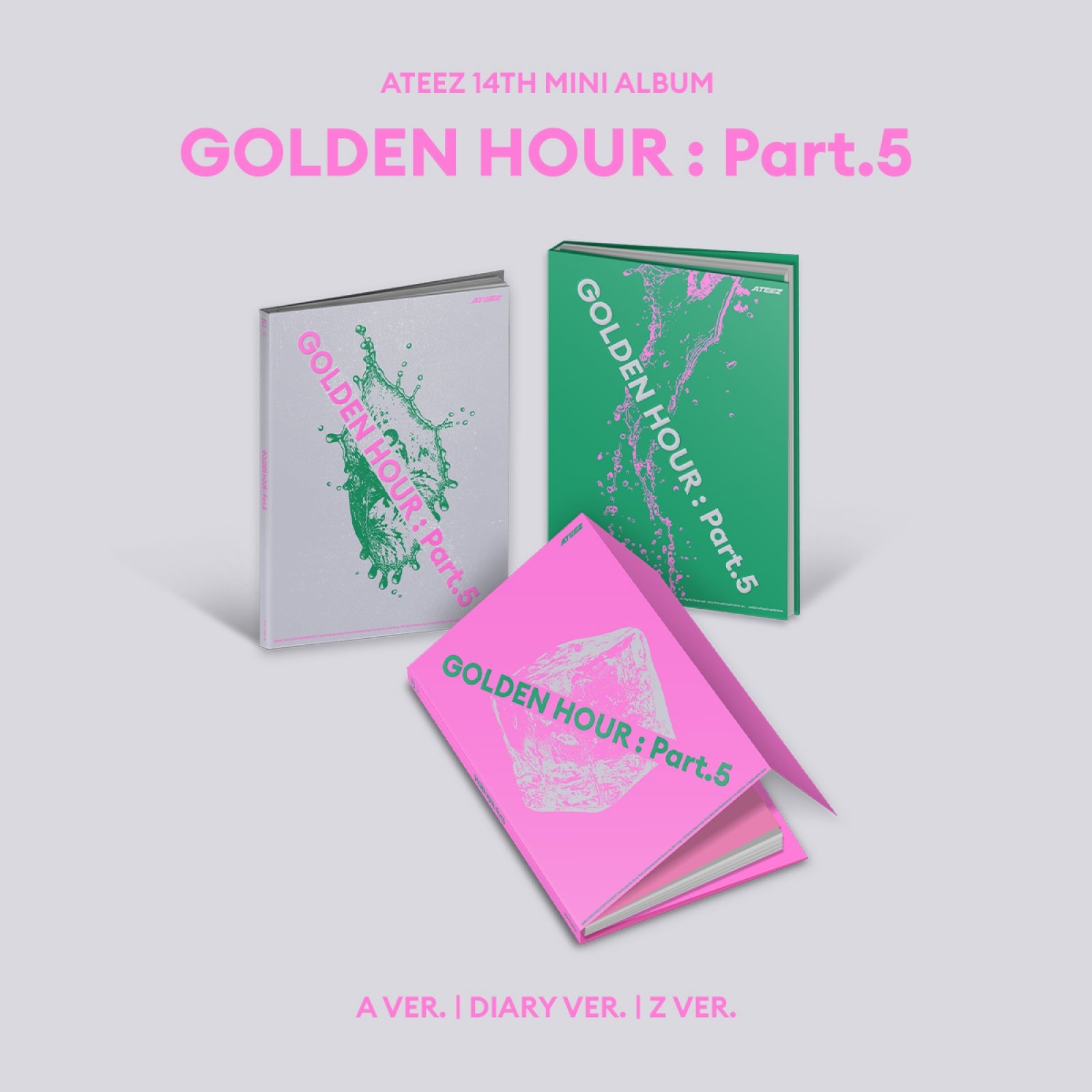[Pre-order] ATEEZ - GOLDEN HOUR : Part.5 / 14th Mini Album (3-type Set)