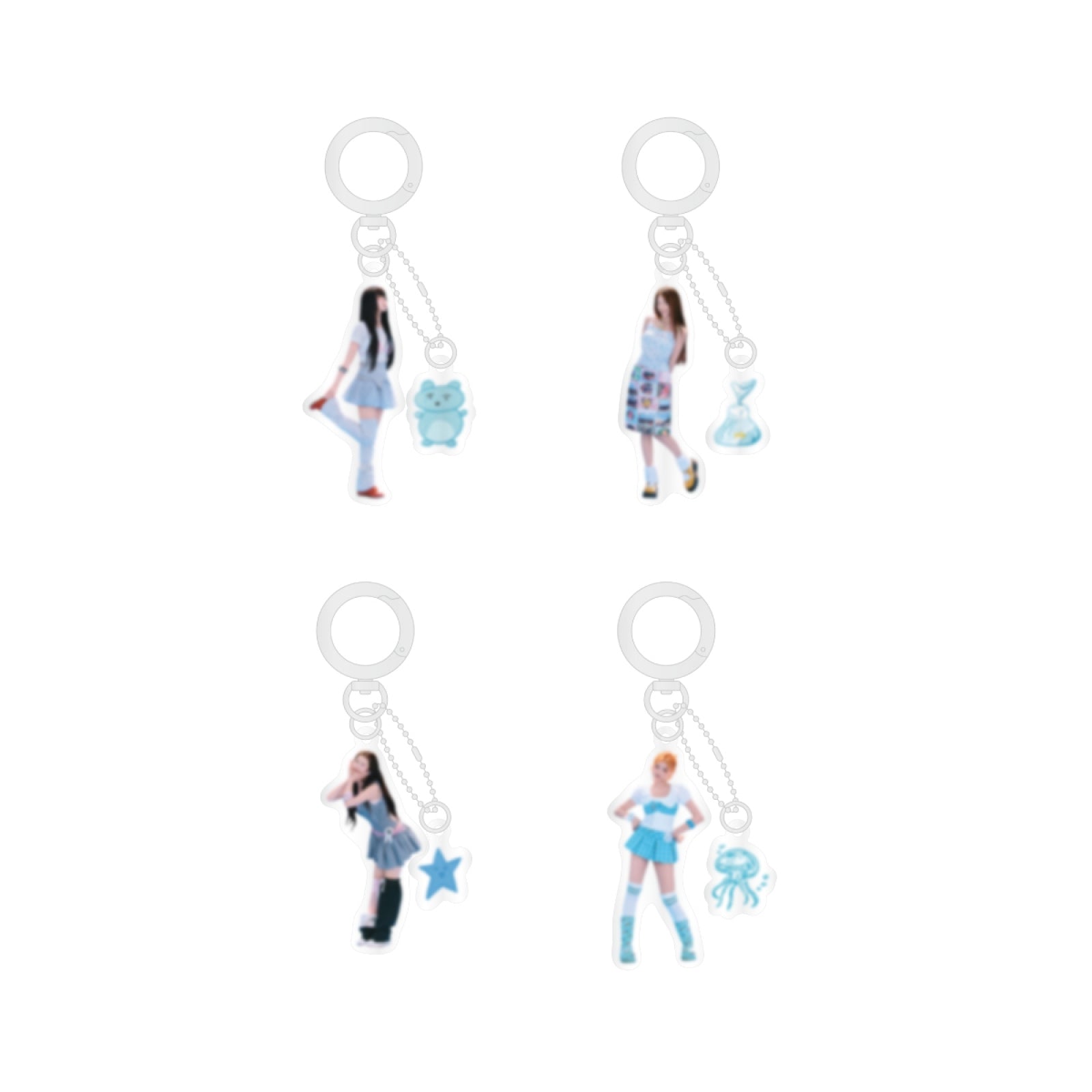 [6/8 출시] FIFTY FIFTY - 06 Acrylic Keyring / 2026 FIFTY FIFTY 4th Mini Album [Imp