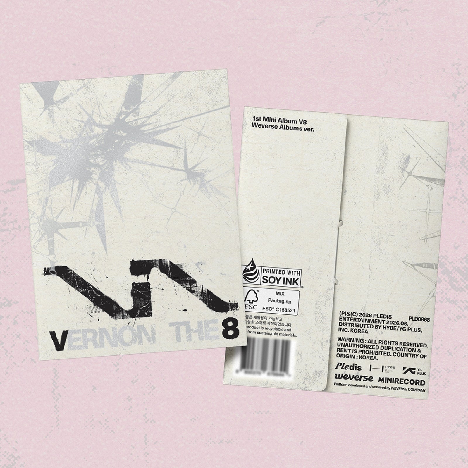 [Pre-order] V8 (SEVENTEEN) - V8 / 1st Mini Album (Weverse Albums ver.)