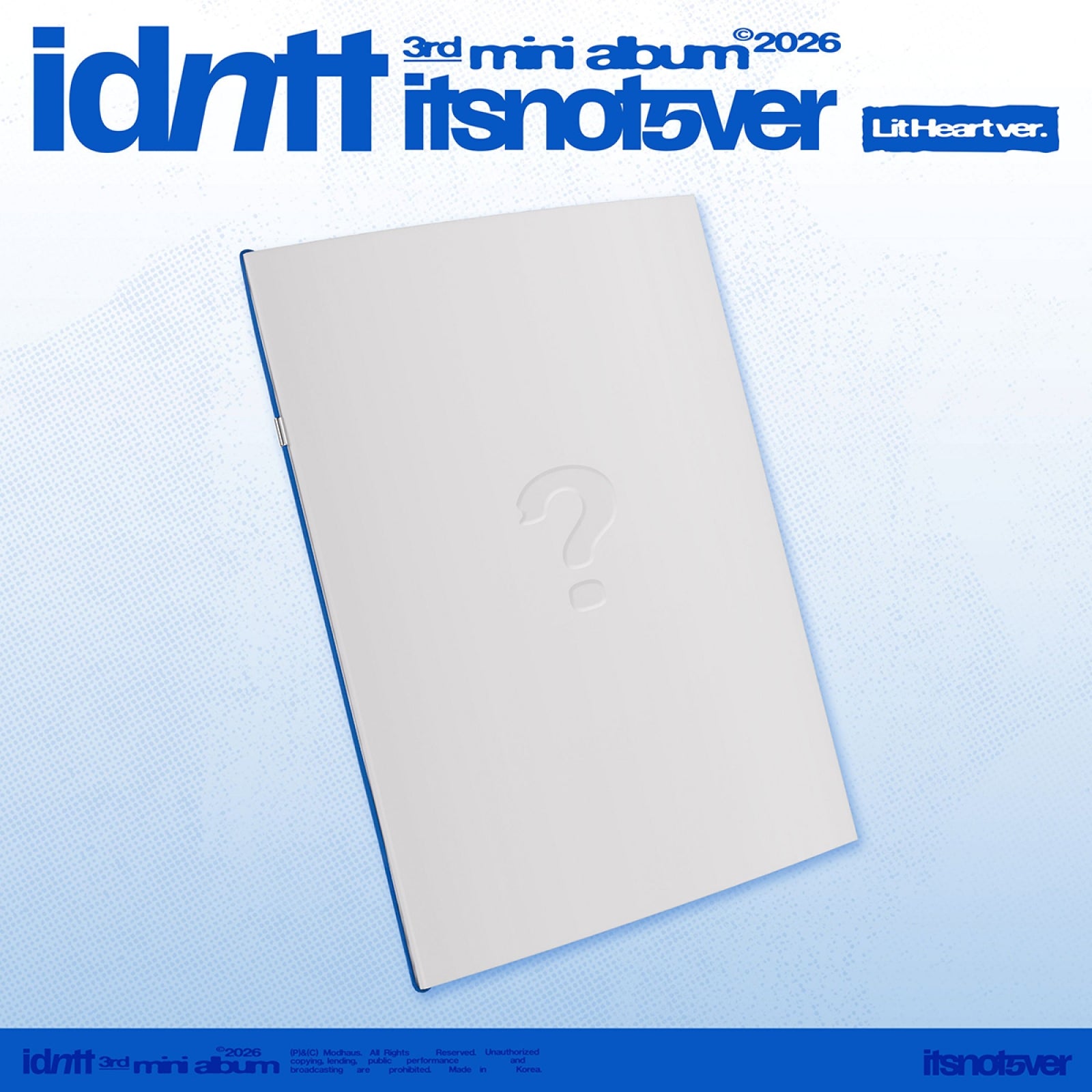 [Pre-Order] idntt (아이덴티티) - [itsnotover] / 3rd Mini Album (Lit Heart ver.)