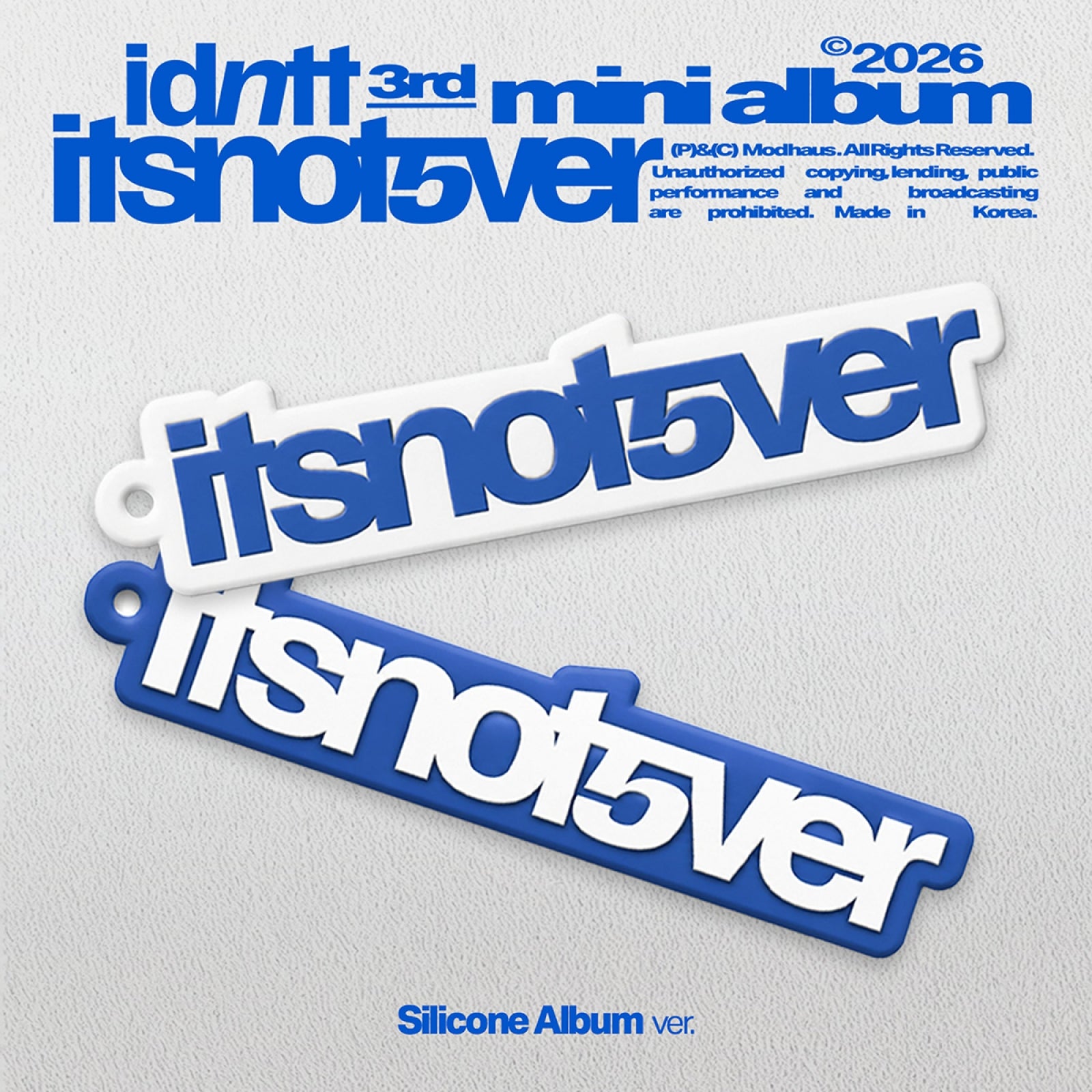 [Pre-order] idntt (IDENTITY) - [itsnotover] / 3rd Mini Album (Silicone Album)
