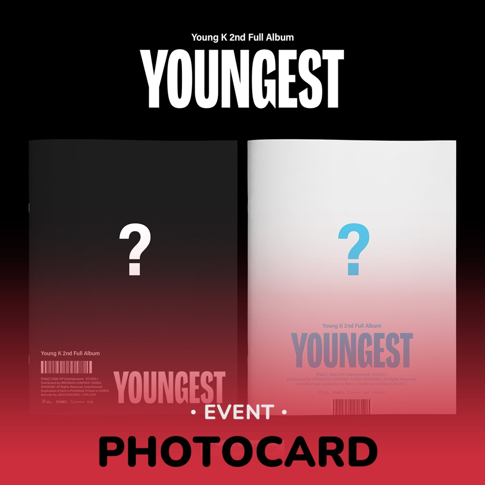 [Pre-order/Event] YOUNG K (DAY6) - YOUNGEST / 2nd Studio Album (PHOTOBOOK ver.)