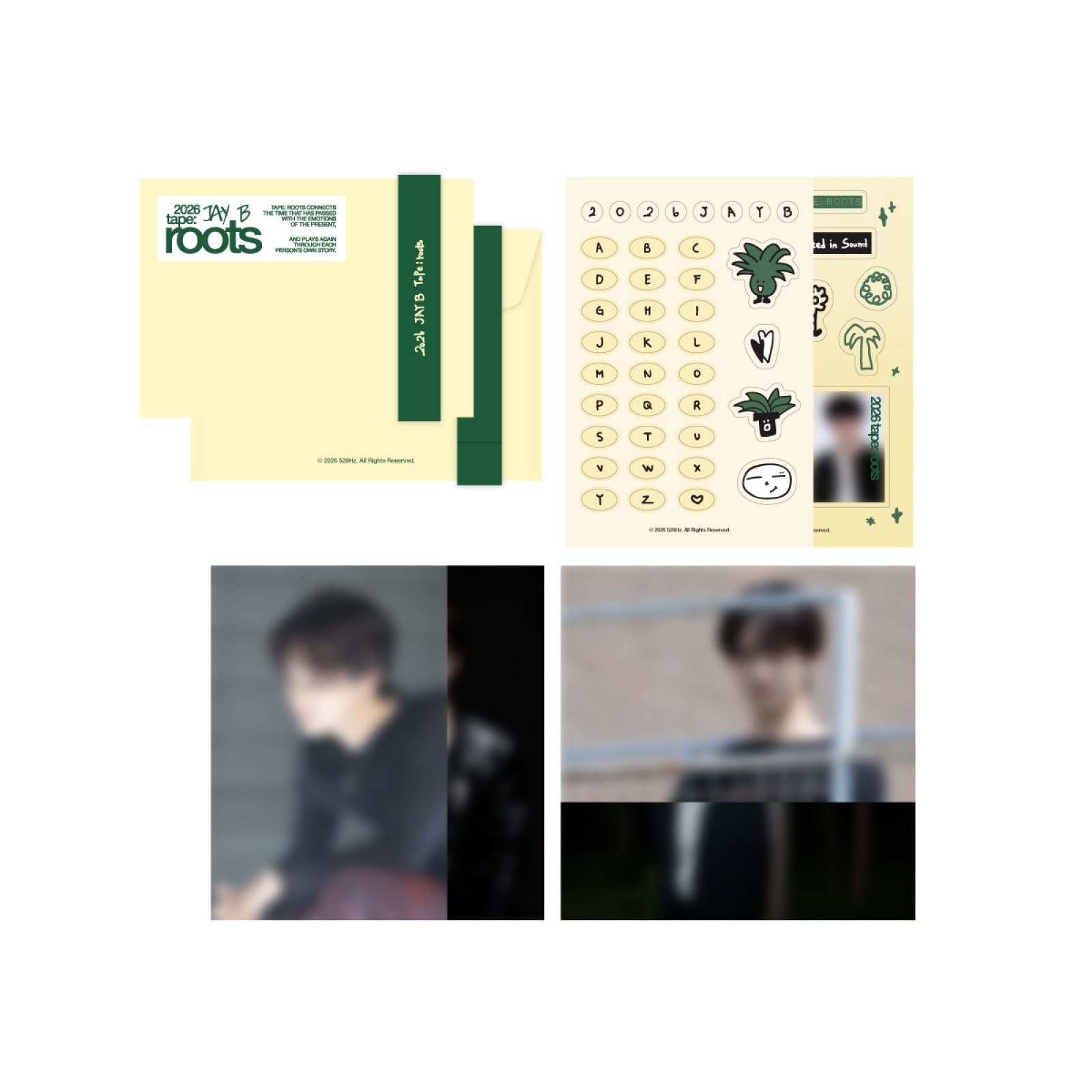 [9/2 Release] JAY B - 04 Postcard & Sticker Set / 2026 JAY B tape: roots seoul O