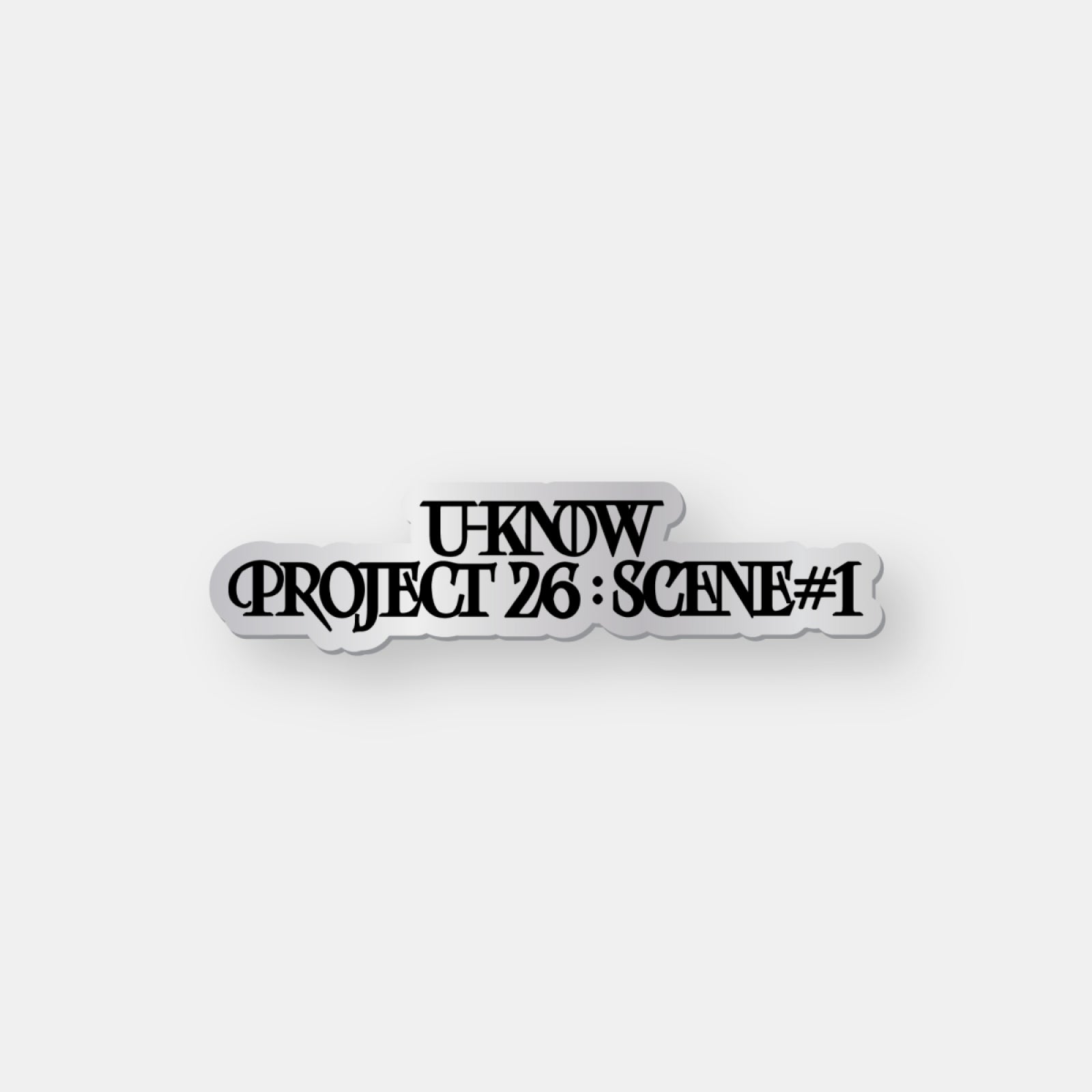 [9/15 Release] U-KNOW - 02 Logo Badge / 2026 U-KNOW [PROJECT 26 : SCENE#1] in SE