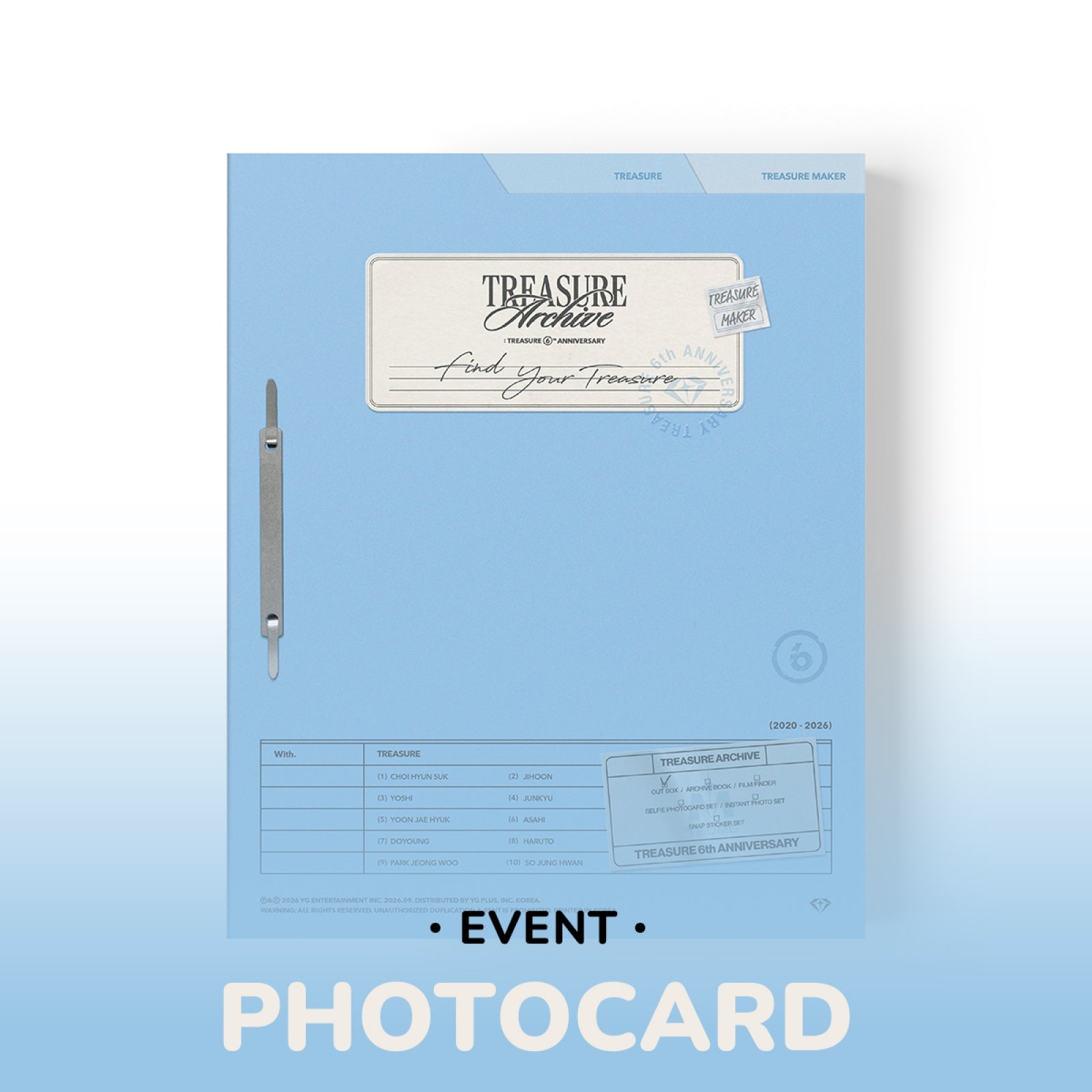 [Pre-order/Event] TREASURE - TREASURE ARCHIVE : TREASURE 6th ANNIVERSARY