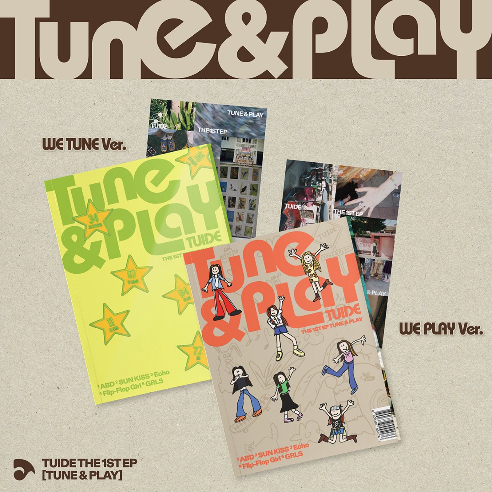 [Pre-order] TUIDE - TUNE & PLAY / 1st EP (2 Standard Versions + Weverse Version 