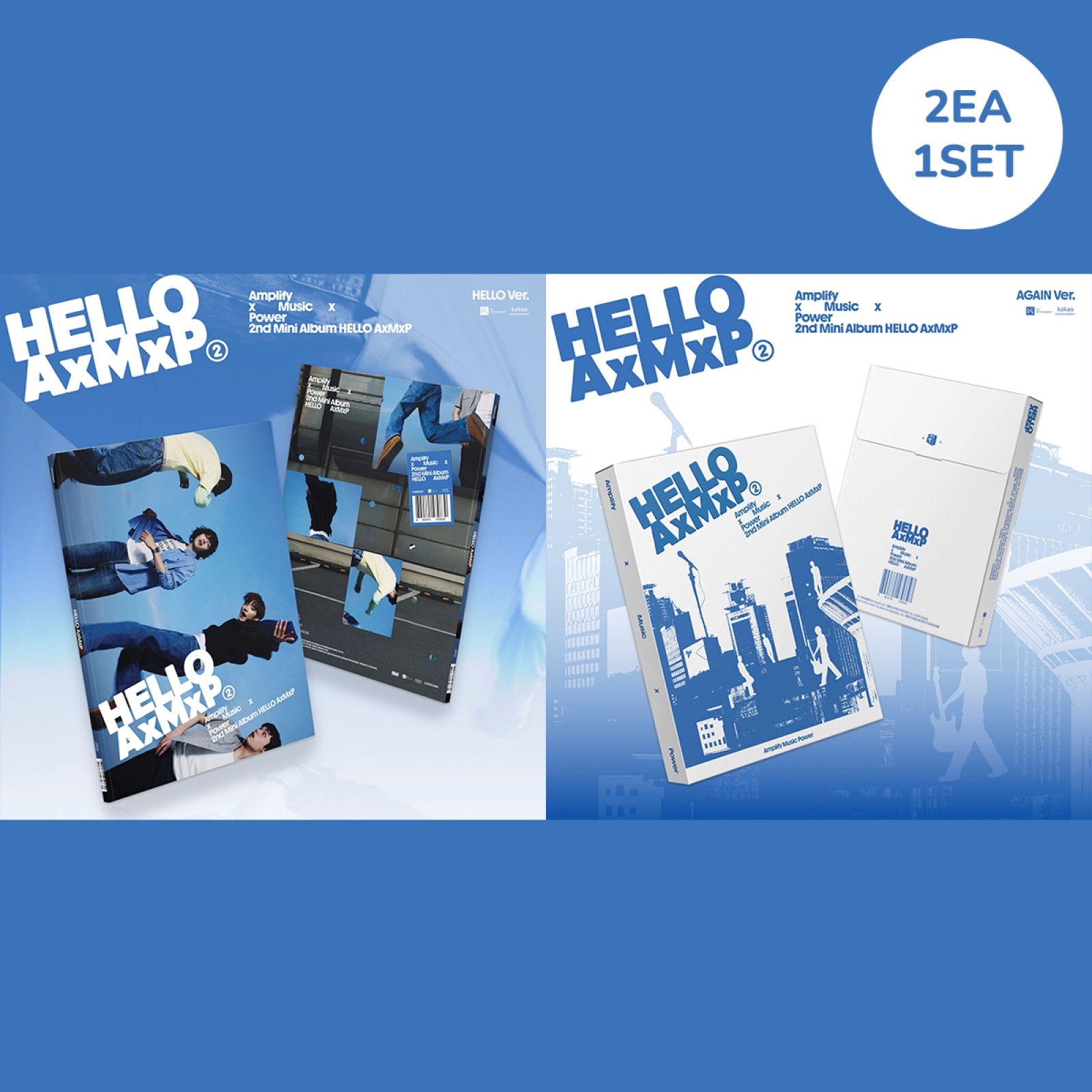 [Pre-order] AxMxP - HELLO AxMxP / 2nd Mini Album (HELLO Ver. / AGAIN Ver.) (2 Se