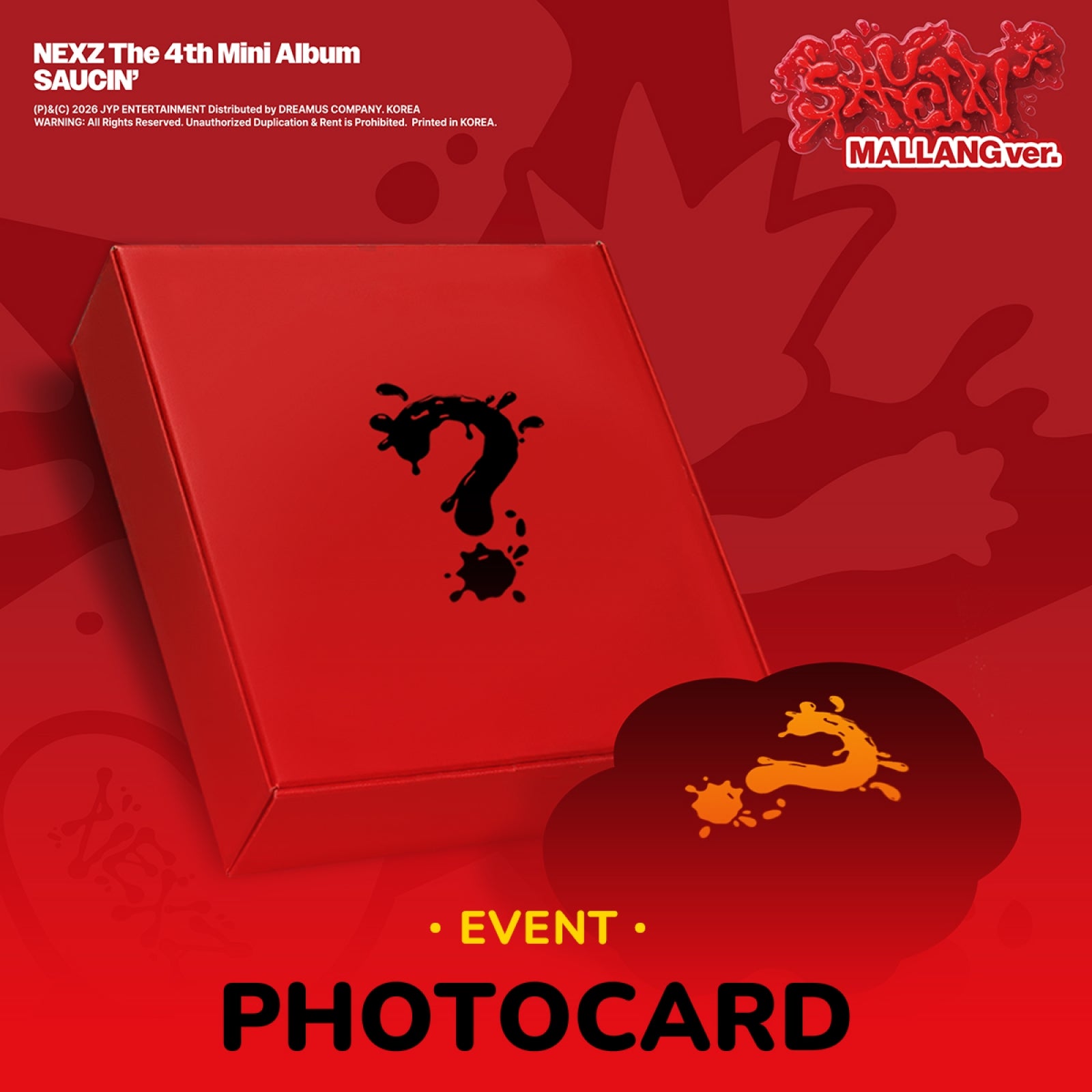 [Pre-order/Event] NEXZ - SAUCIN' / 4th Mini Album (MALLANG Ver.)