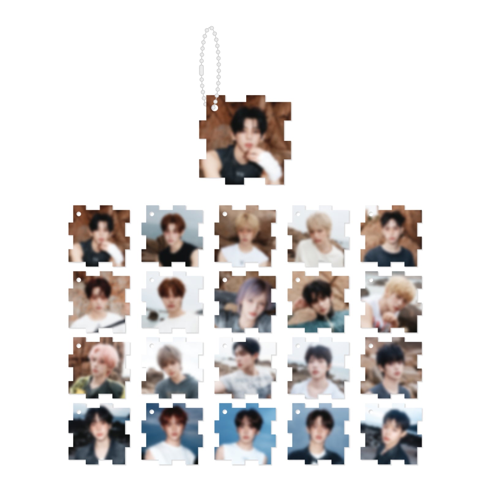 idntt (IDENTITY) - 04 Random Acrylic Puzzle Keyring / 2026 idntt FAN-CON TOUR [2