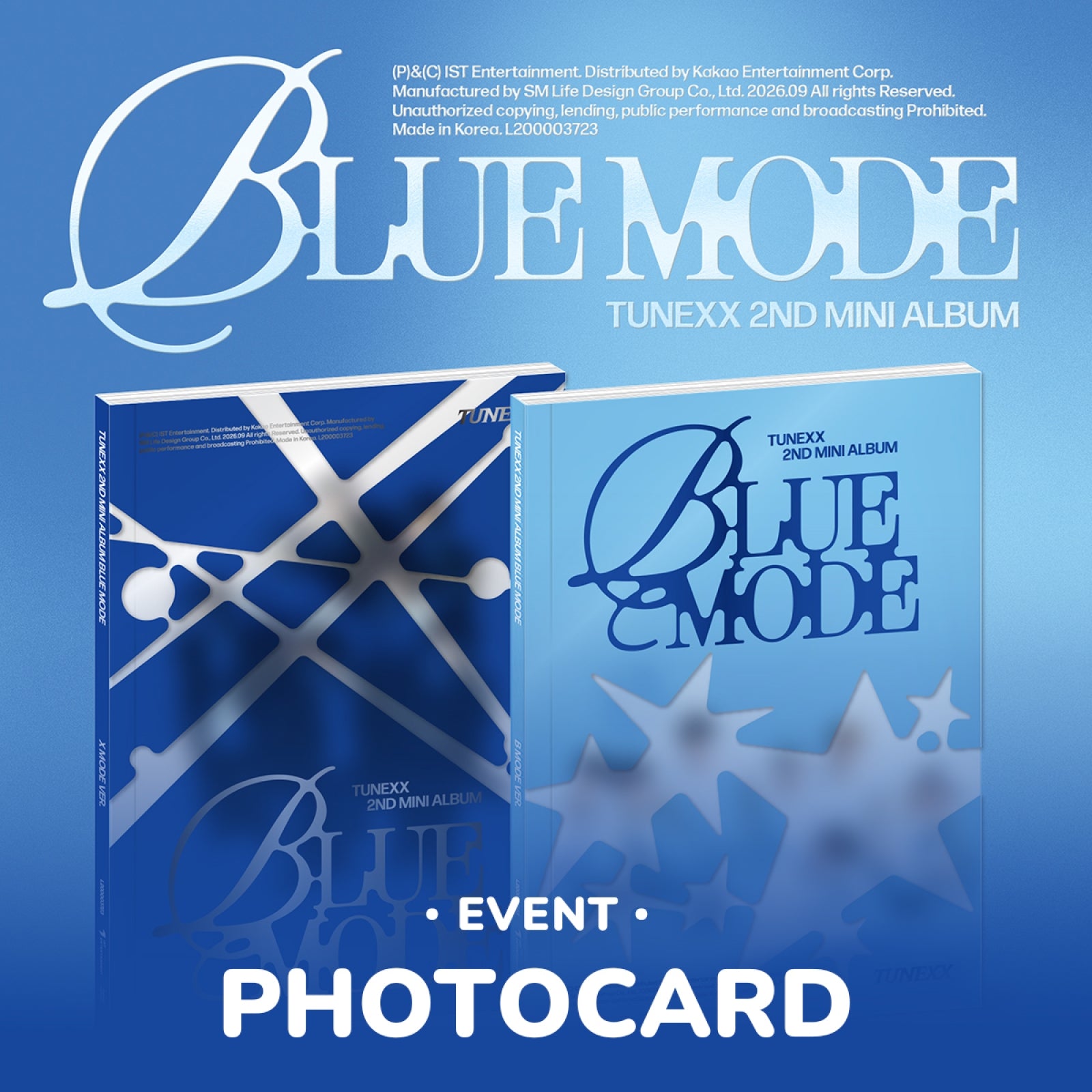 [Pre-order/Event] TUNEXX - BLUE MODE / 2nd Mini Album (B MODE ver./ X MODE ver.)