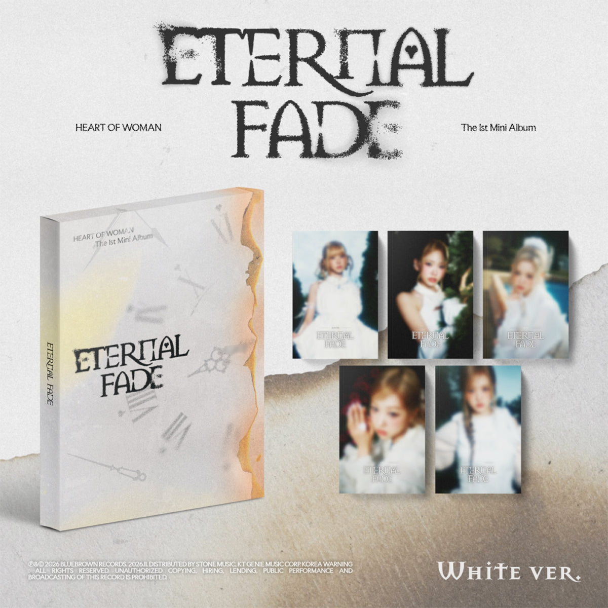 [Pre-order] HEART OF WOMAN - ETERNAL FADE / 1st Mini Album (White Ver.)