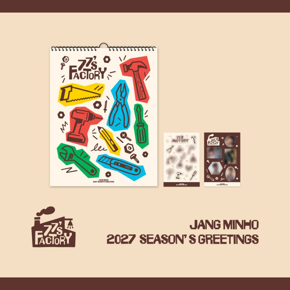 [Pre-order] JANG MINHO - Wall Calendar & Sticker Set 2027 Season's Greetings [77