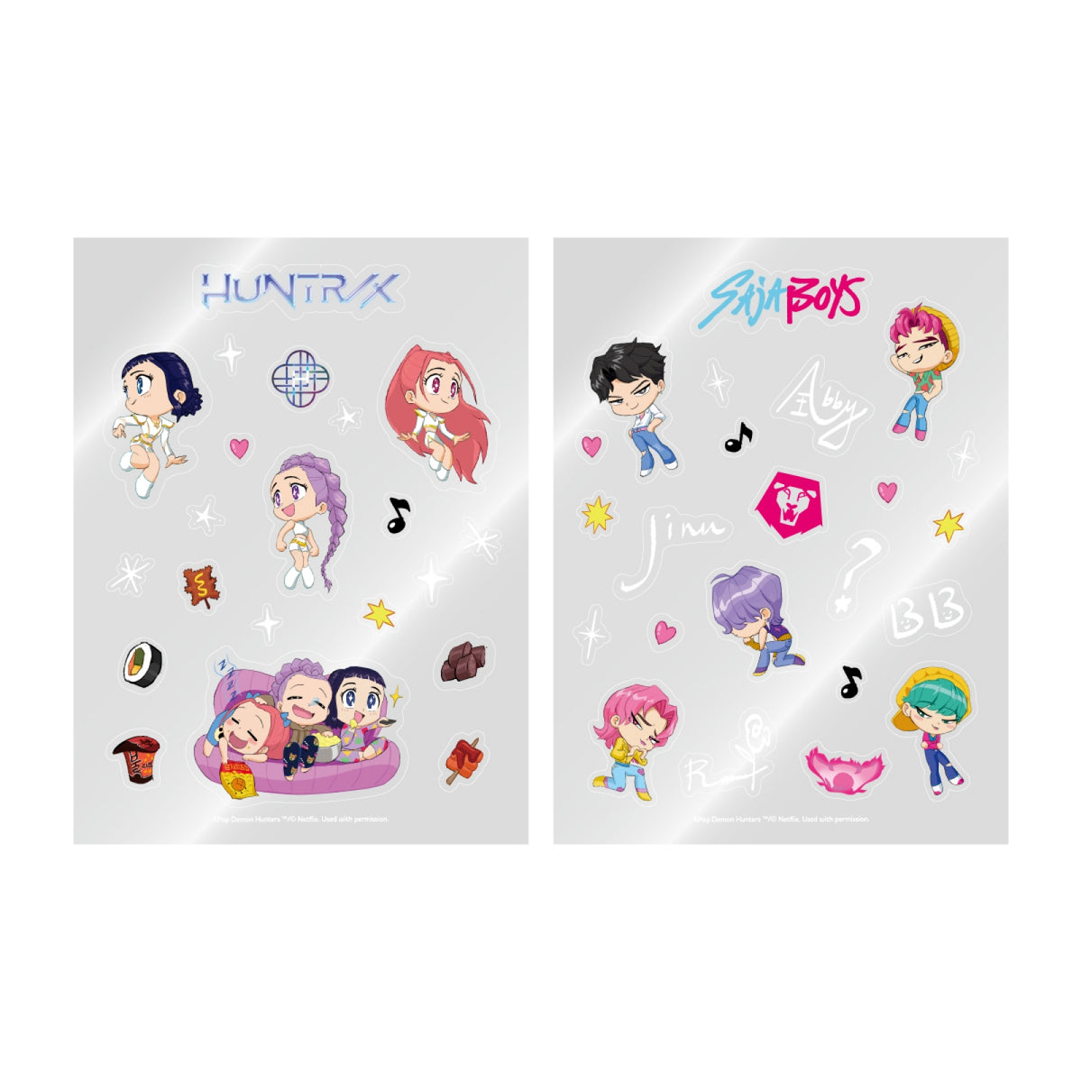 K-POP Demon Hunters - Official Light Stick Deco Sticker Pack