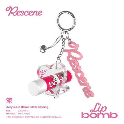 RISENNE - Acrylic Lip Balm Holder Keyring - 3