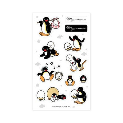 [2/12 Release] PINGU X TAENG-GEU - 15 Character Stickers / [PINGU X TAENG-GEU] POP-UP STORE OFFICIAL MD - 2