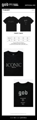 [3/24 출시] god - 05 T-shirt / 2025 god CONCERT [ICONIC BOX] OFFICIAL MD - 4