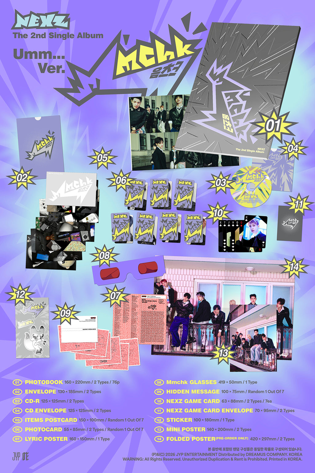 [Pre-order/Event] NEXZ - Mmchk / 2nd Single Album (Umm…ver. / Chk! ver.) - 6