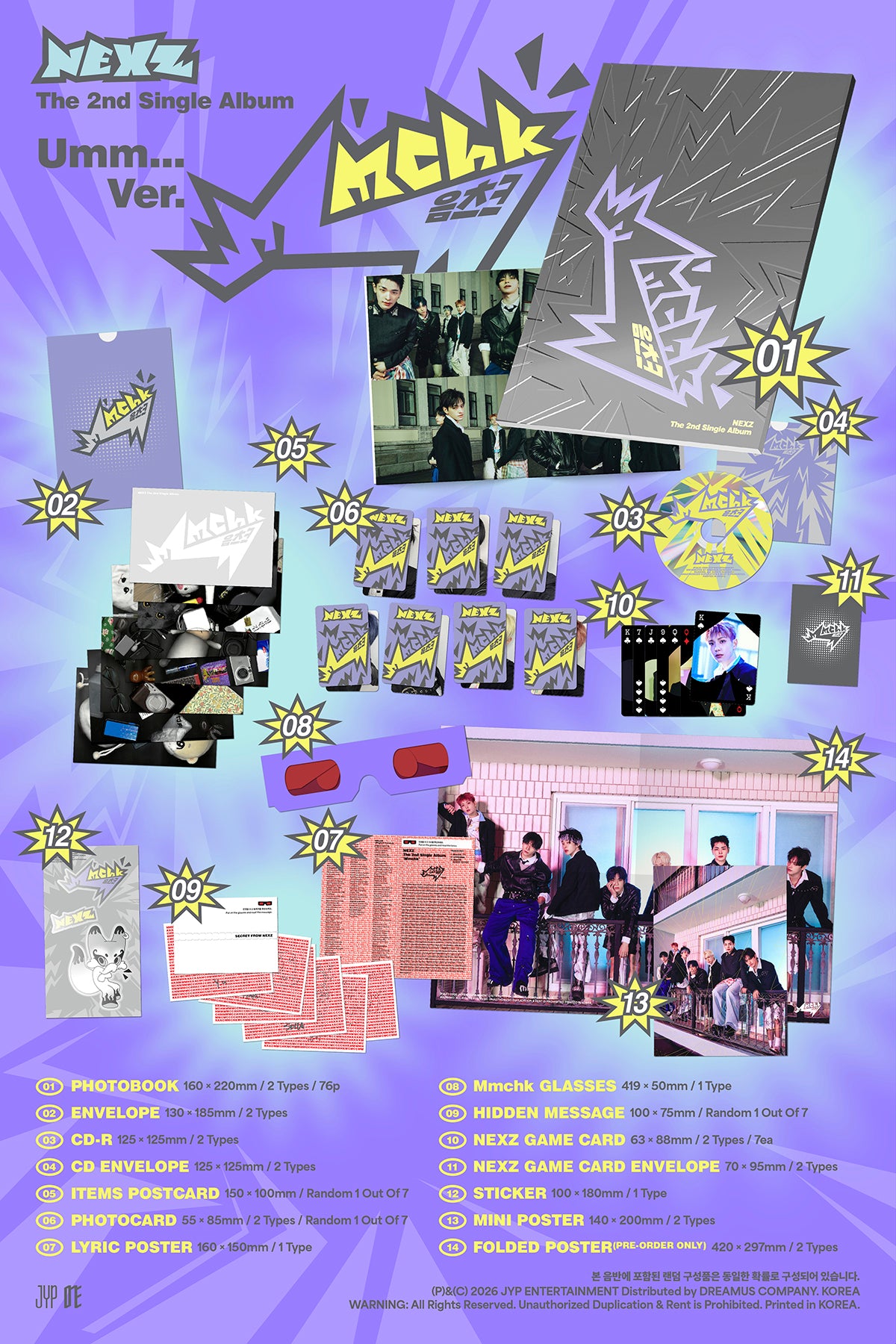 [Pre-order/Event] NEXZ - Mmchk / 2nd Single Album (Umm…ver. / Chk! ver.) - 6