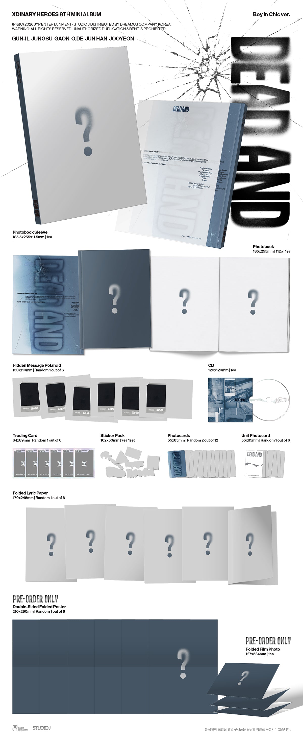 [Pre-order] Xdinary Heroes - DEAD AND / 8th Mini Album - 5