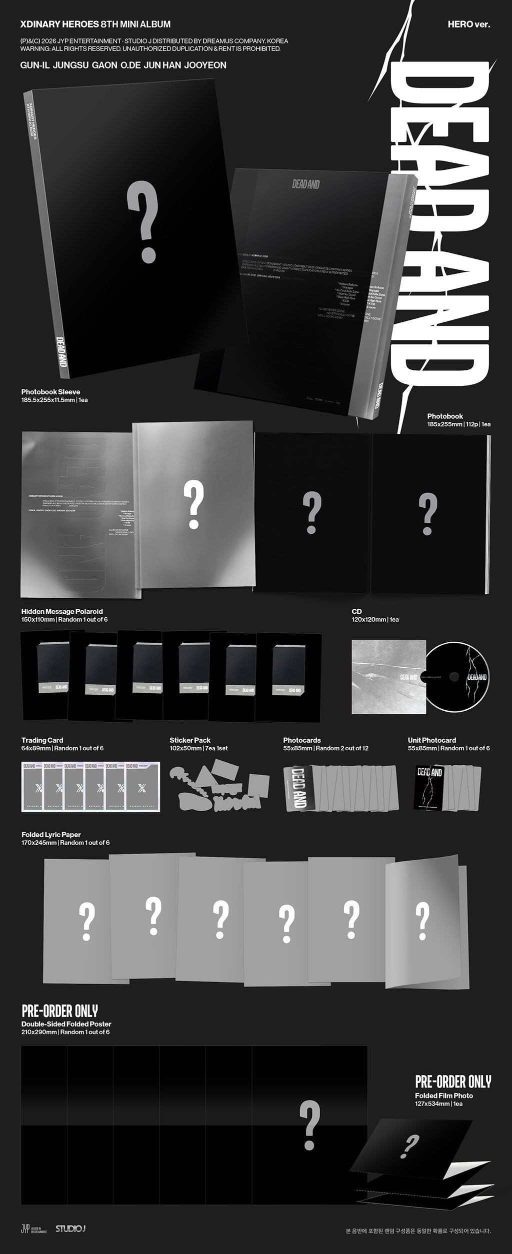 [Pre-order] Xdinary Heroes - DEAD AND / 8th Mini Album - 6