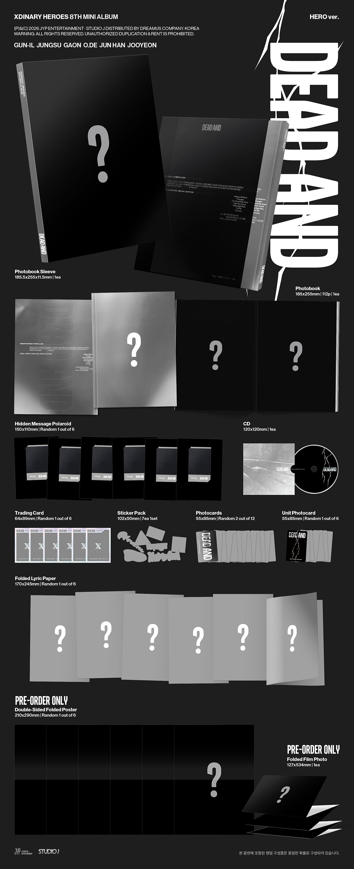 [Pre-order] Xdinary Heroes - DEAD AND / 8th Mini Album - 6