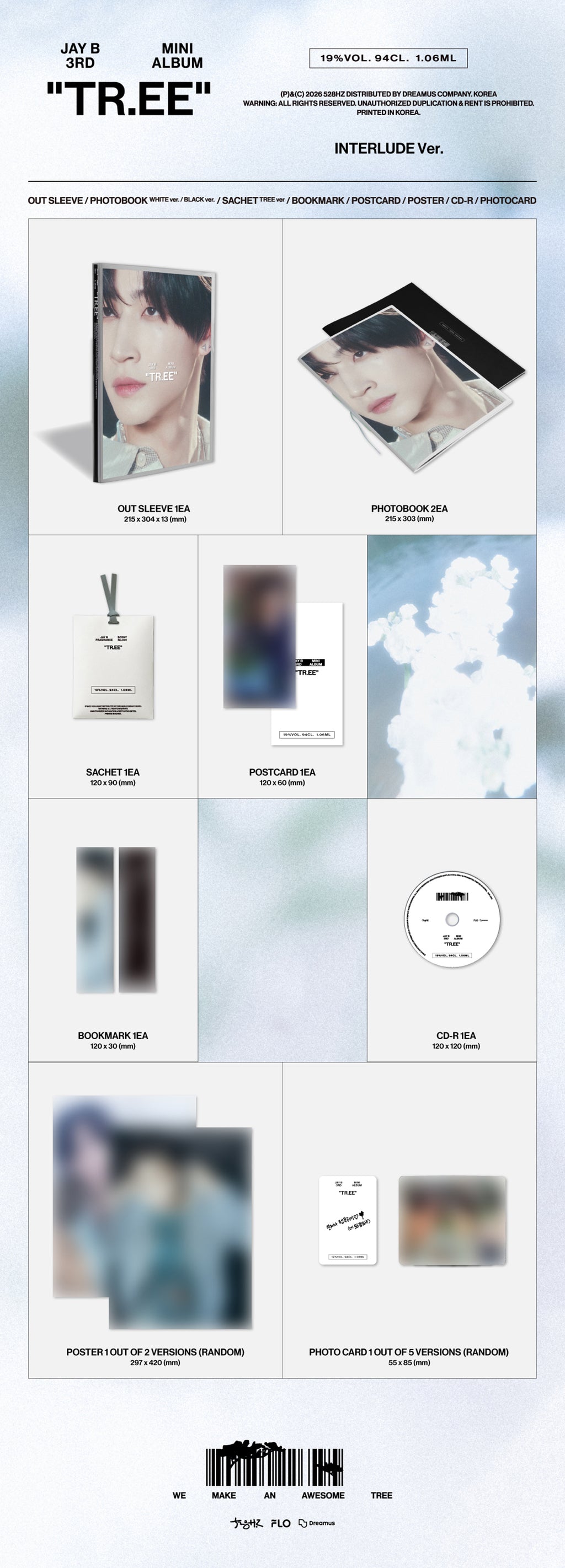 [Pre-order] JAY B - TR.EE / 3rd Mini Album (INTERLUDE Ver.) - 5