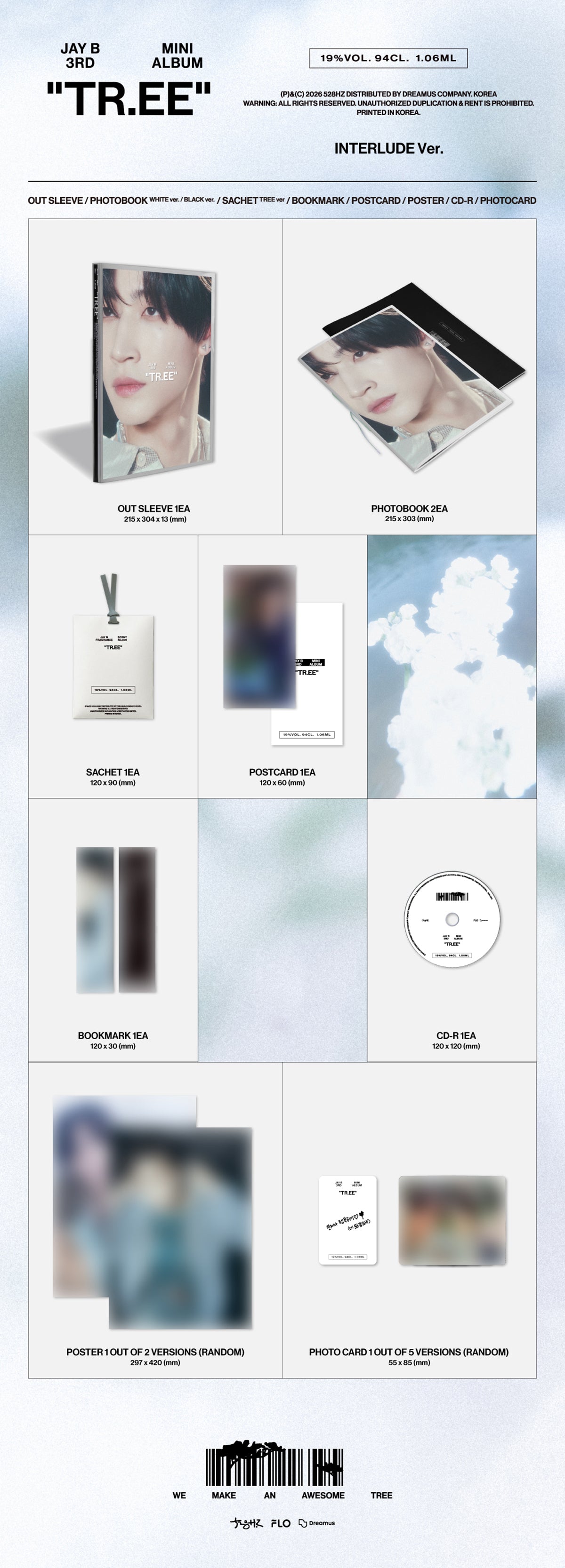 [Pre-order] JAY B - TR.EE / 3rd Mini Album (INTERLUDE Ver.) - 5