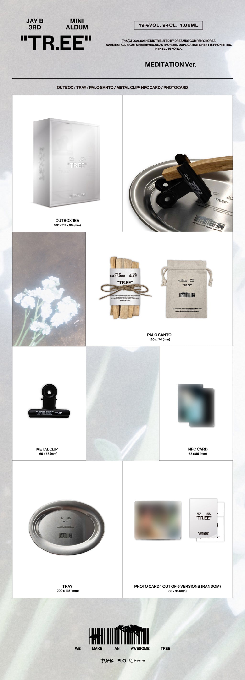 [Pre-order] JAY B - TR.EE / 3rd Mini Album (MEDITATION Ver.) - 5