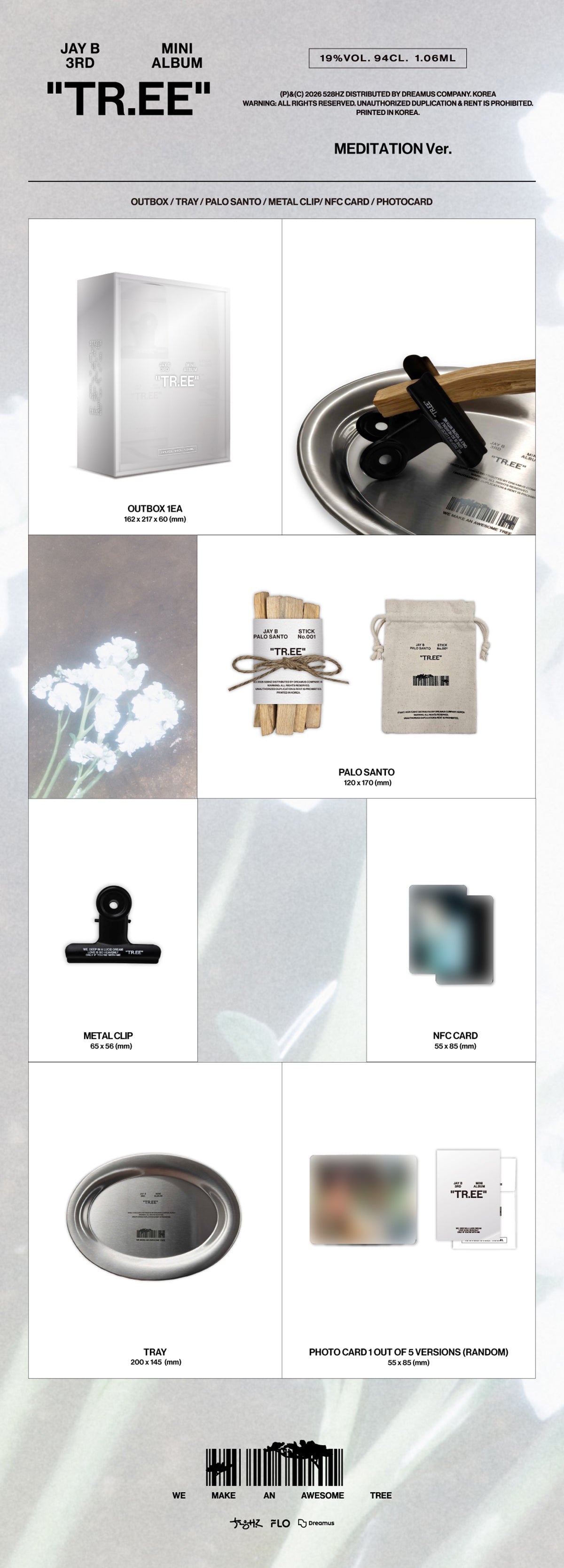 [Pre-order] JAY B - TR.EE / 3rd Mini Album (MEDITATION Ver.) - 5