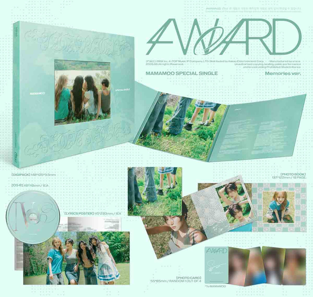 [Pre-order] MAMAMOO - 4WARD / Special Single (Memories ver. / Silence ver.) - 5