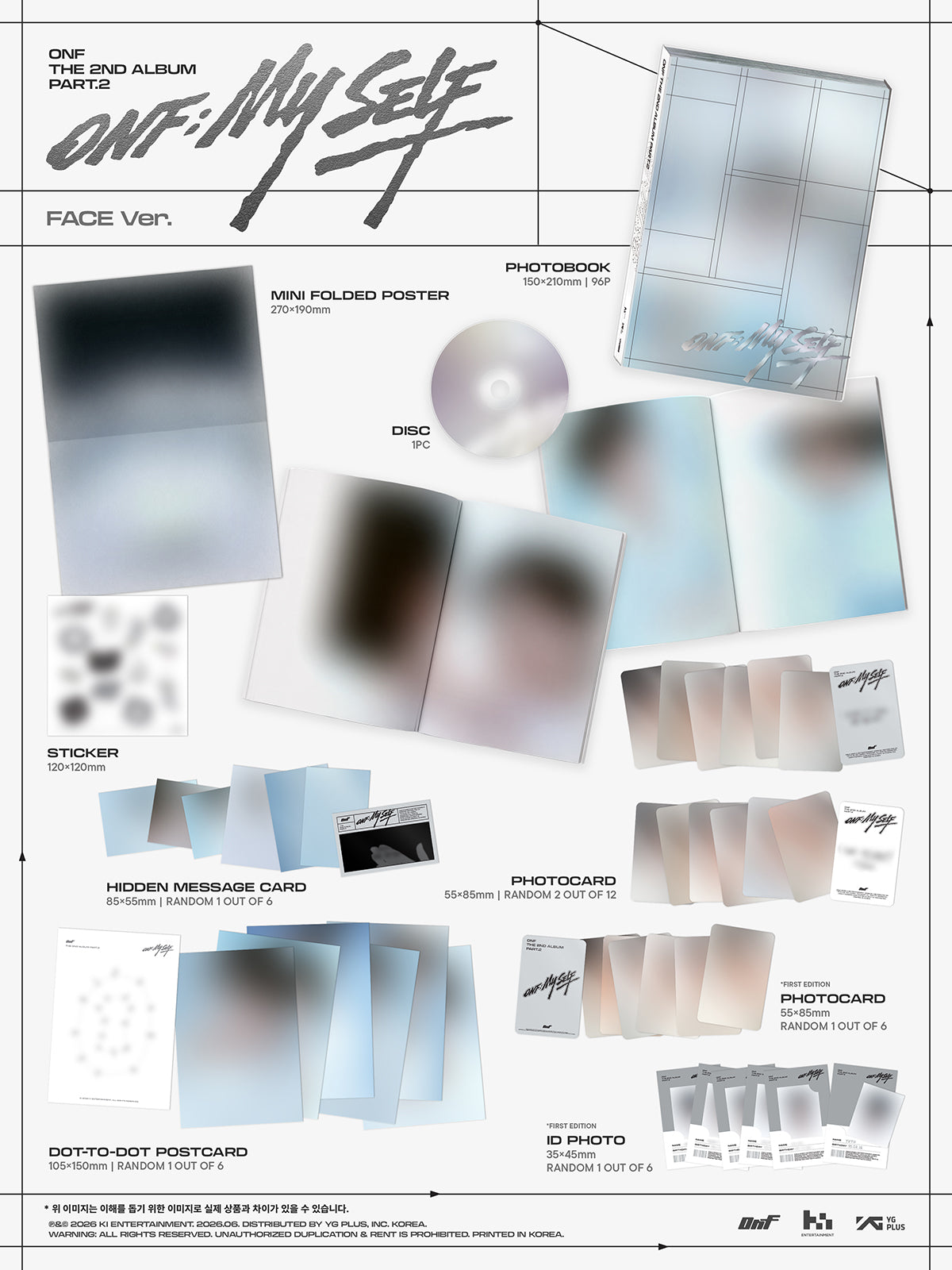 [Pre-order/Event] ONF - The 2nd Album Part.2 [ONF:MY SELF] (PHOTOBOOK Ver.) (3-p - 8