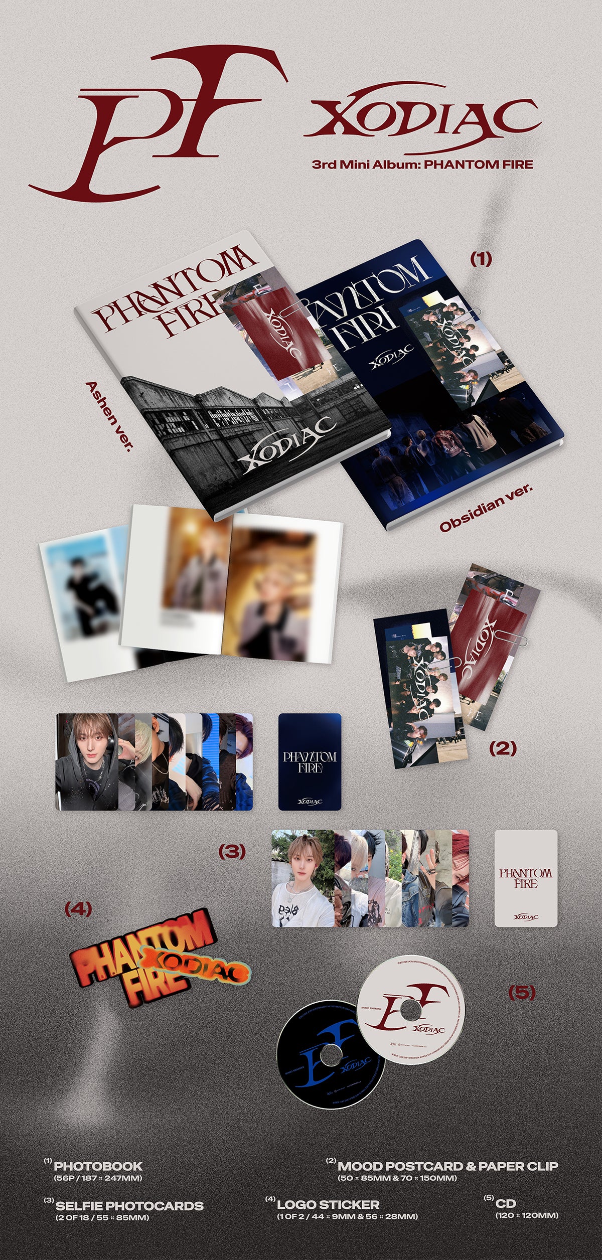 [Pre-order] XODIAC - PHANTOM FIRE / 3rd Mini Album - 5