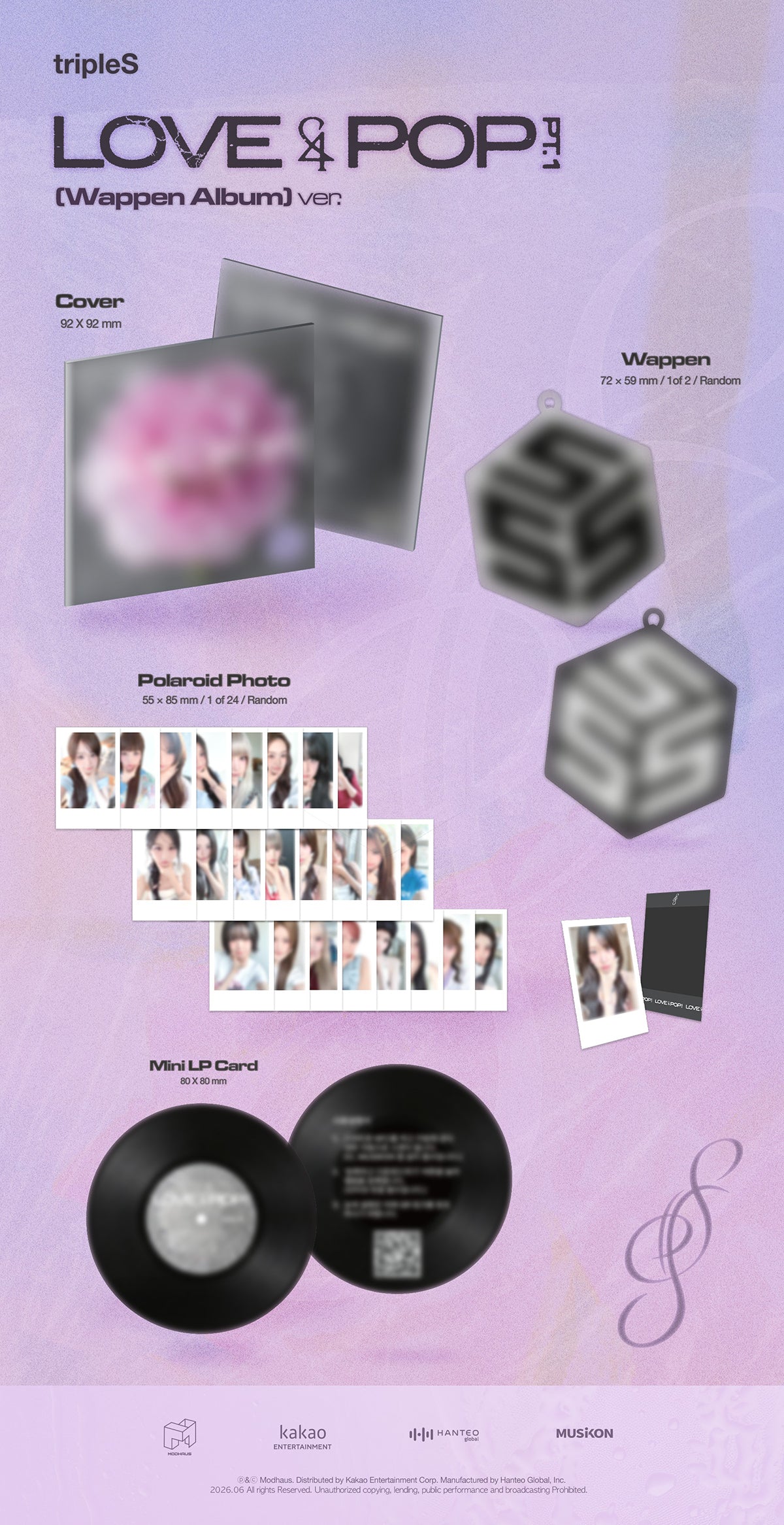 [Pre-order] tripleS - LOVE&POP pt.1 (Wappen Album) - 5