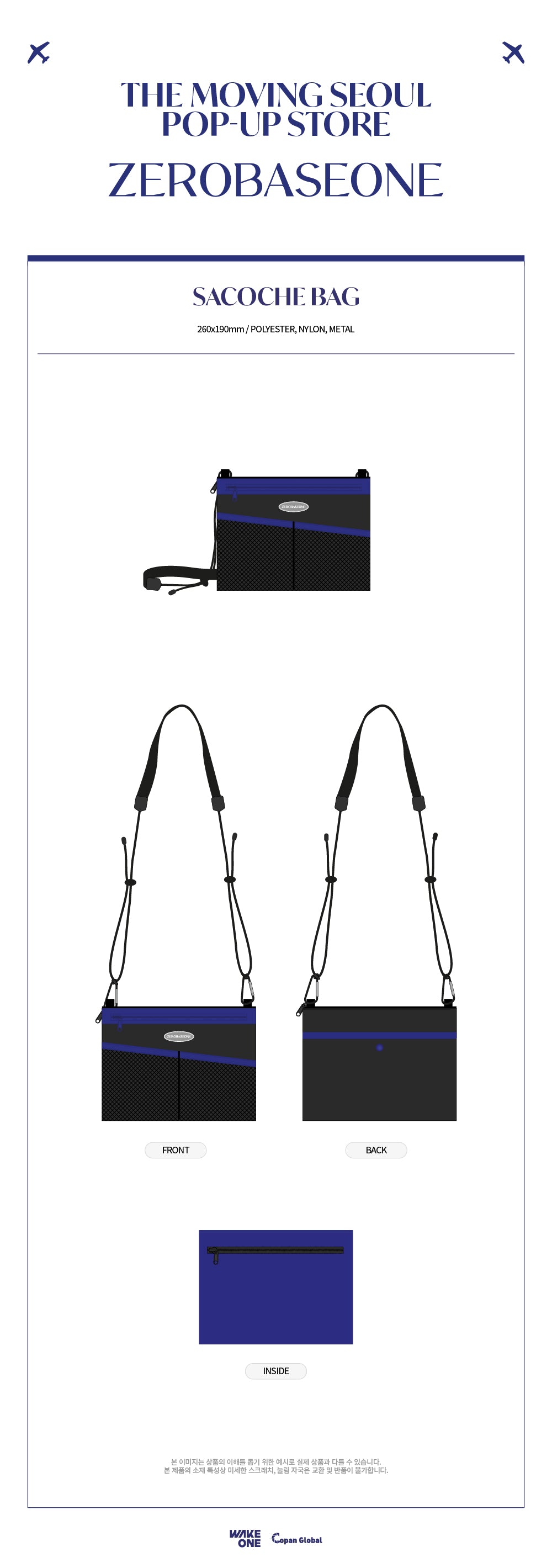 ZEROBASEONE - 11 Sacoche Bag / THE MOVING SEOUL POP-UP STORE MD