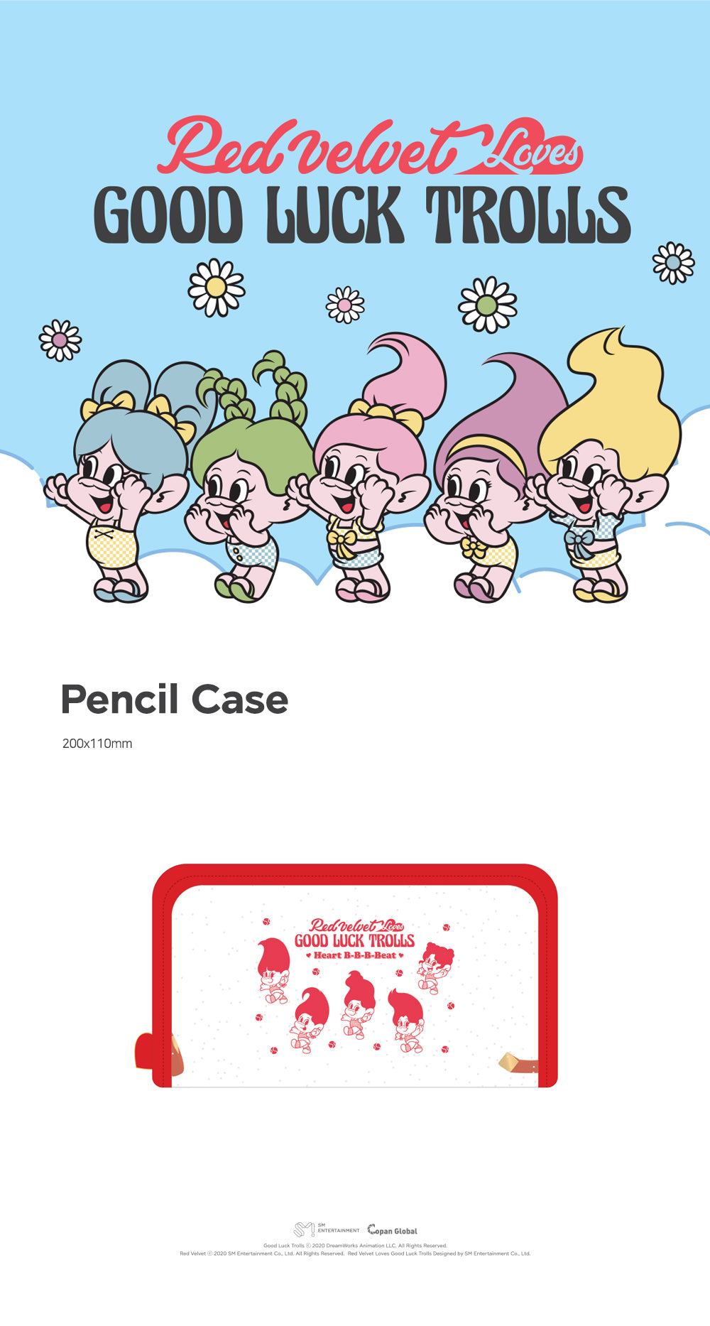 Red Velvet - 10 Pencil Case / 2020 TROLLS POP-UP STORE
