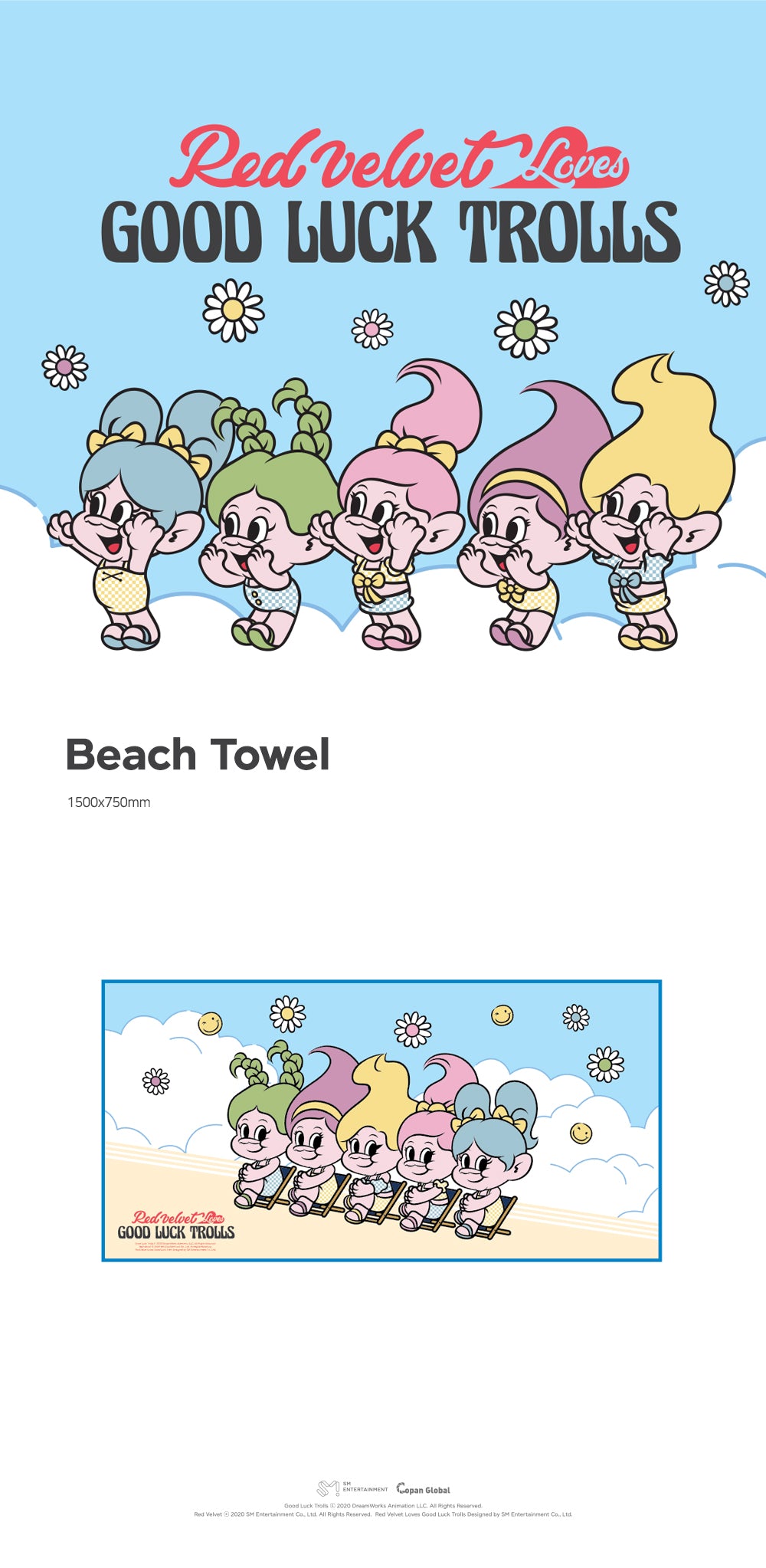 Red Velvet - 16 Beach Towel / 2020 TROLLS POP-UP STORE