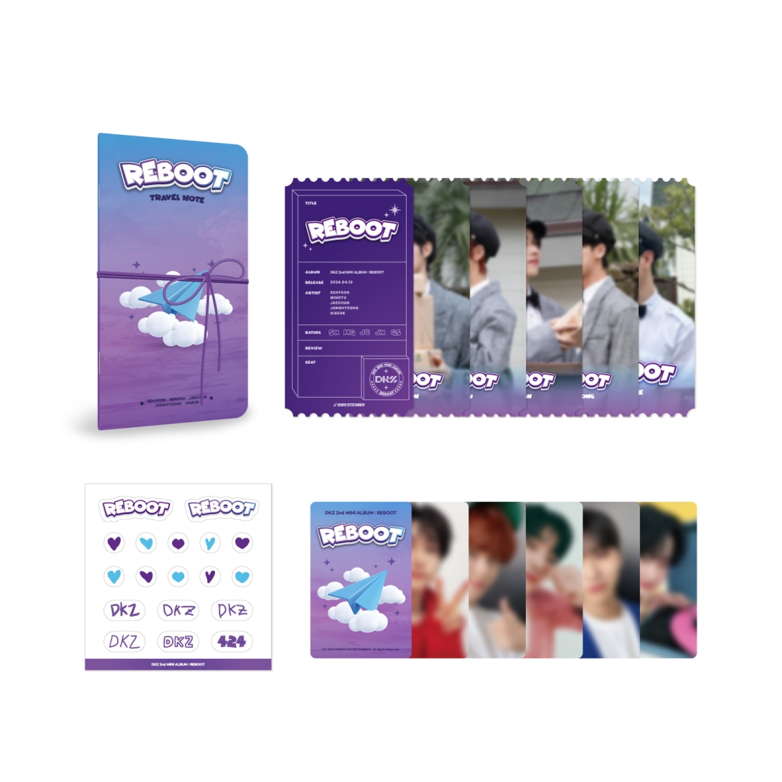 DKZ - 06 Travel Ticket Kit / DKZ 5TH ANNIVERSARY POP-UP MD